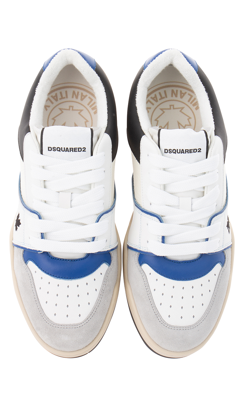 DSQUARED2 Leather & Suede Sneakers Spiker