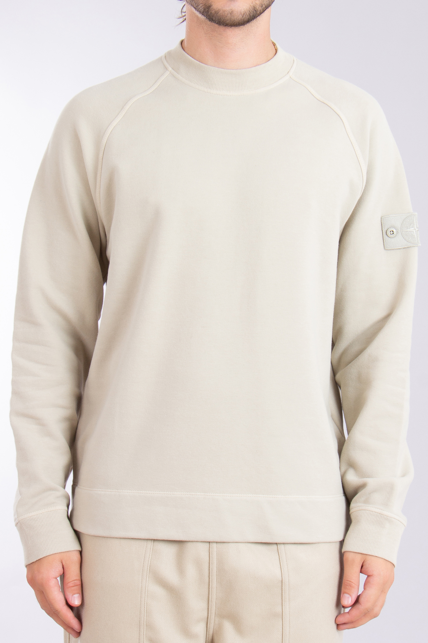 STONE ISLAND Ghost Piece Organic Cotton Stretch Sweatshirt