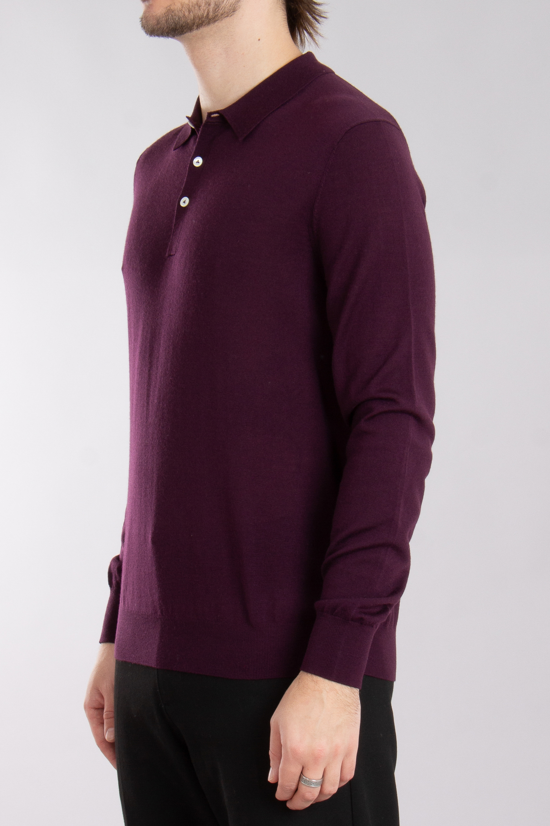 VAN LAACK Virgin Wool Knit Polo Sabri