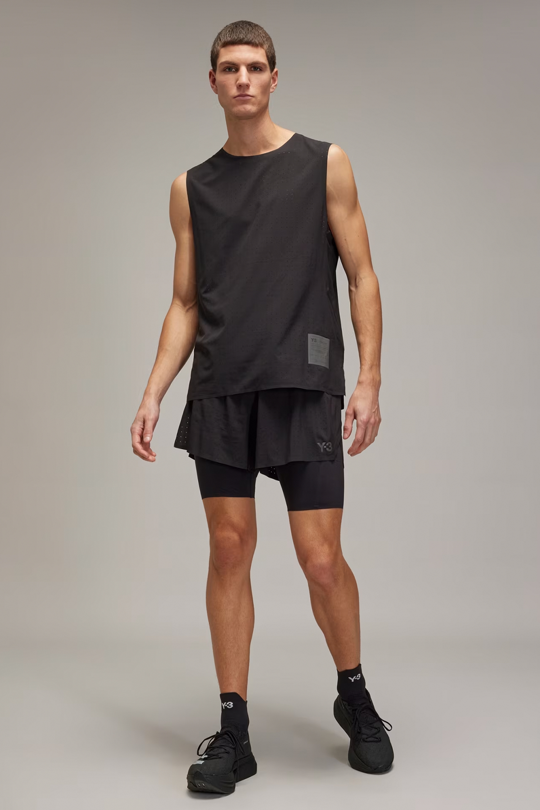 Y-3 Recycled Polyester Stretch Running Shorts & Tights