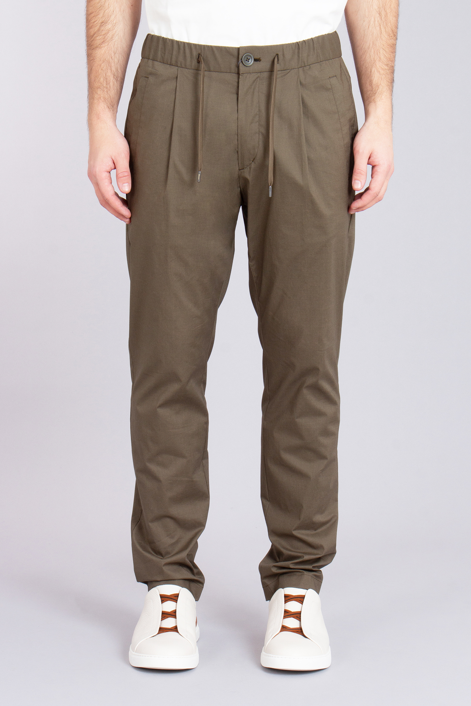 HERNO Regular Fit Light Cotton Stretch Pants