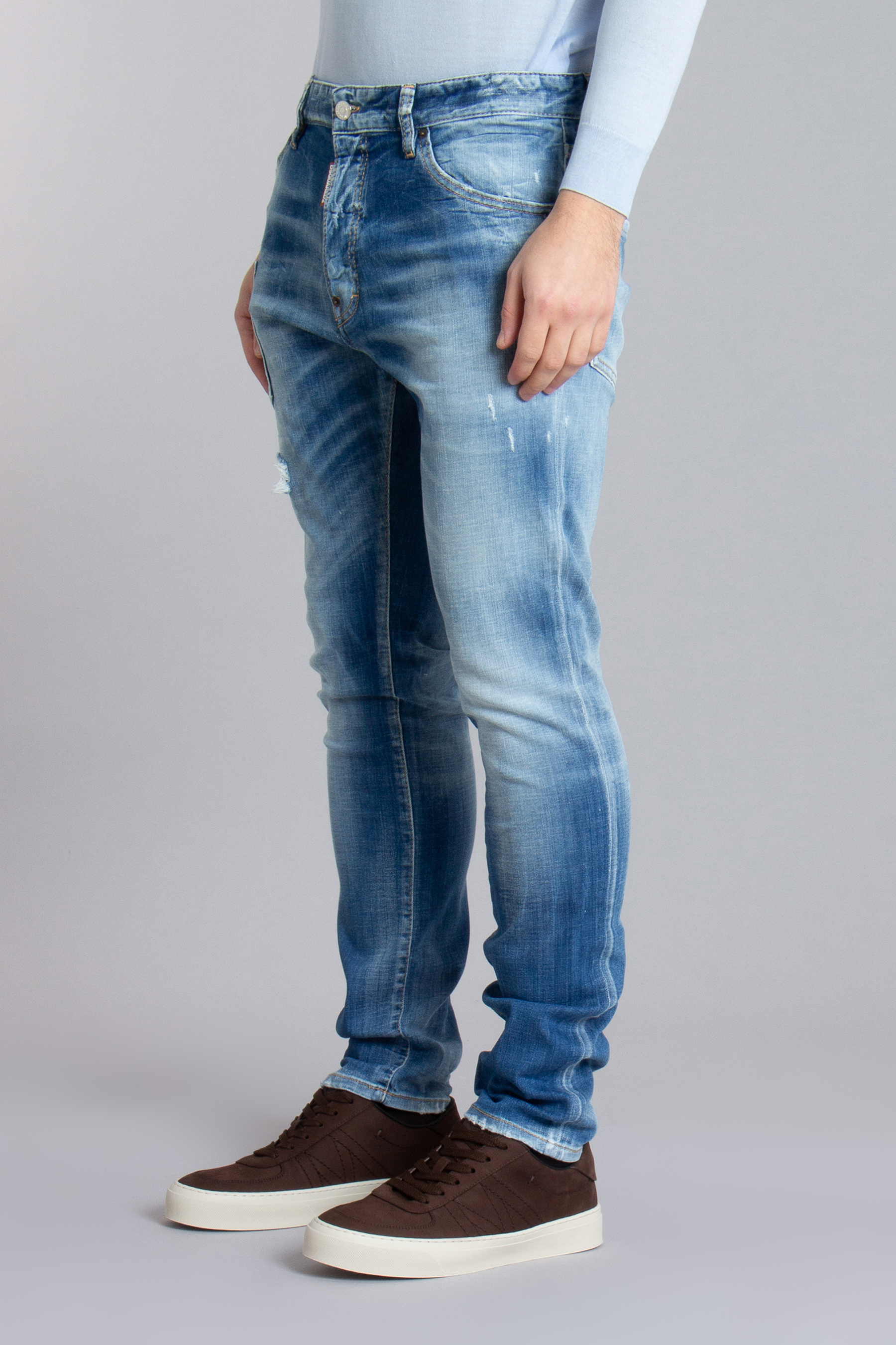 DSQUARED2 Cotton Stretch Denim Cool Guy Jeans