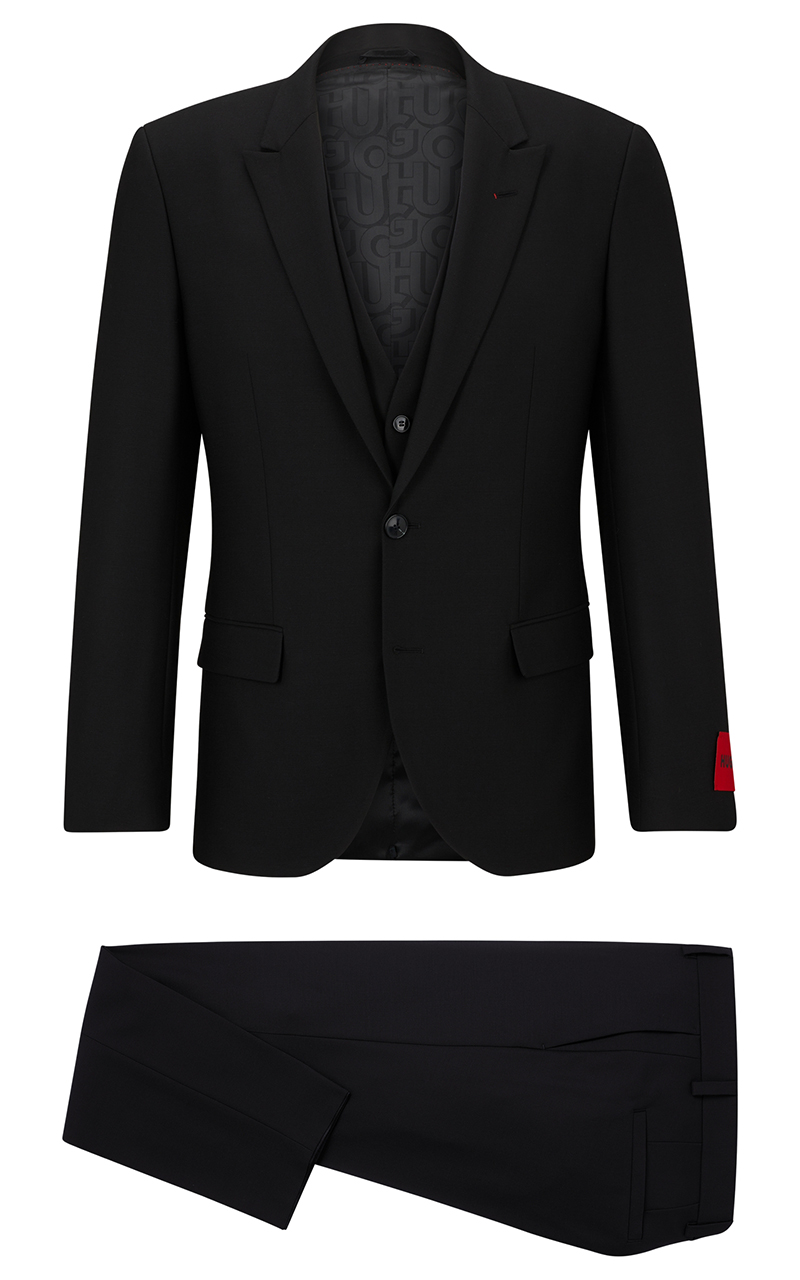 HUGO Slim Fit Virgin Wool Blend Suit Henry