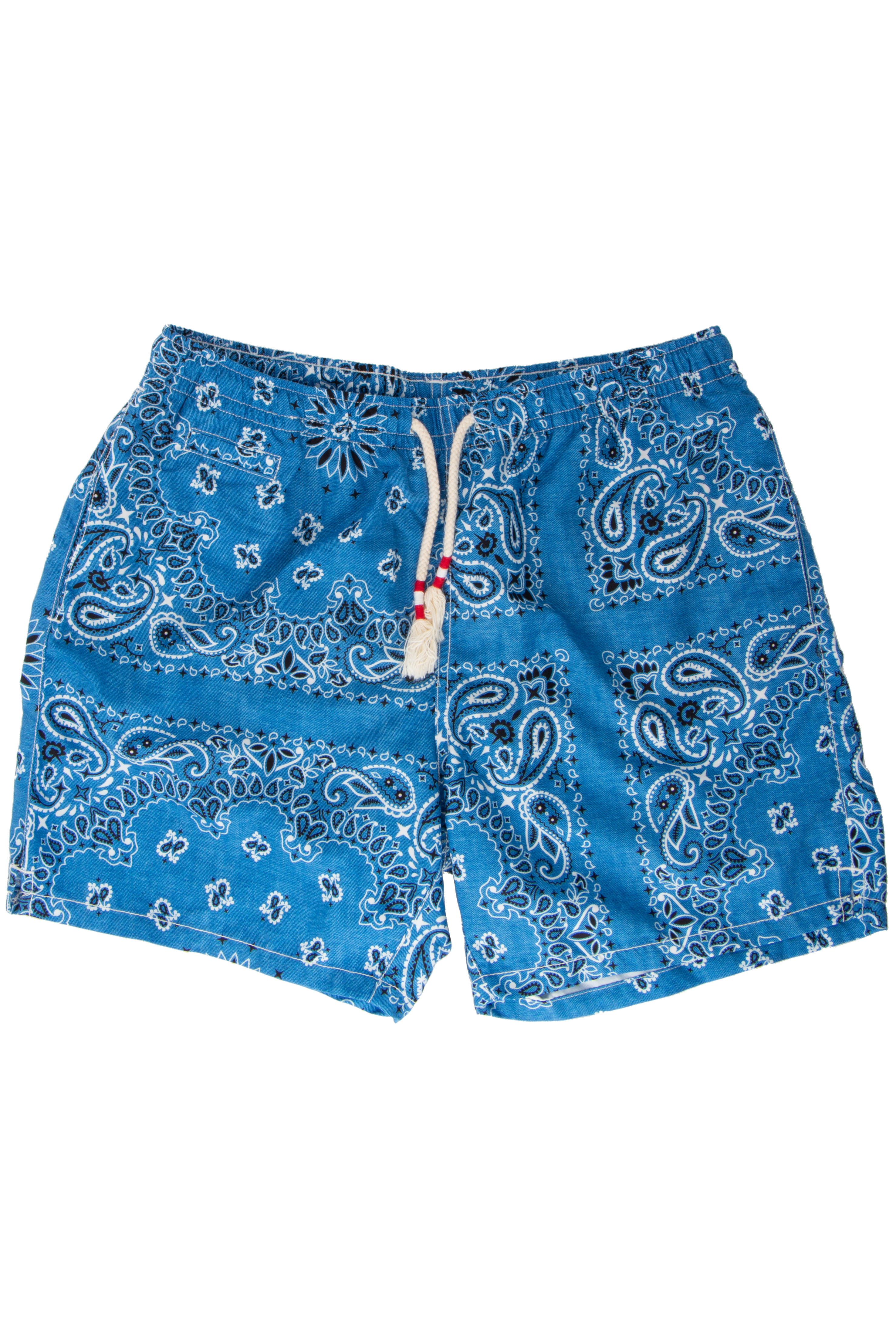 MC 2 SAINT BARTH Bandana Print Swim Shorts Caprese  