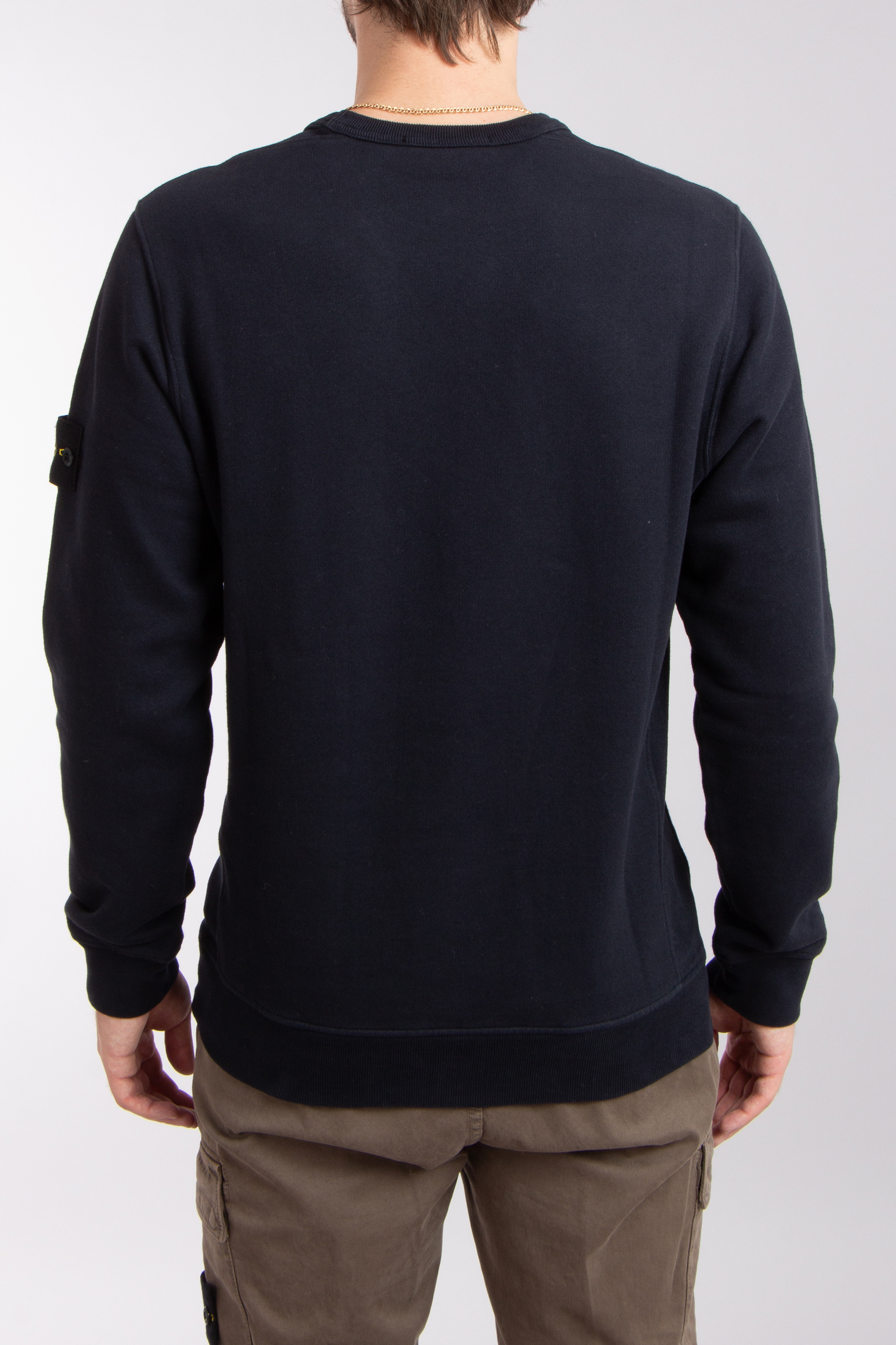 STONE ISLAND Brushed Organic Cotton Fleece Sweatshirt