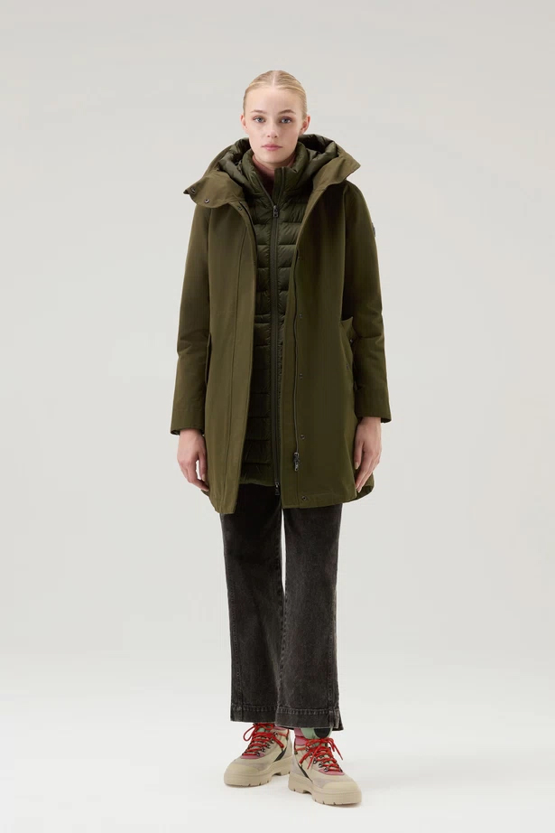 WOOLRICH 3-in-1 Long Military Down Parka