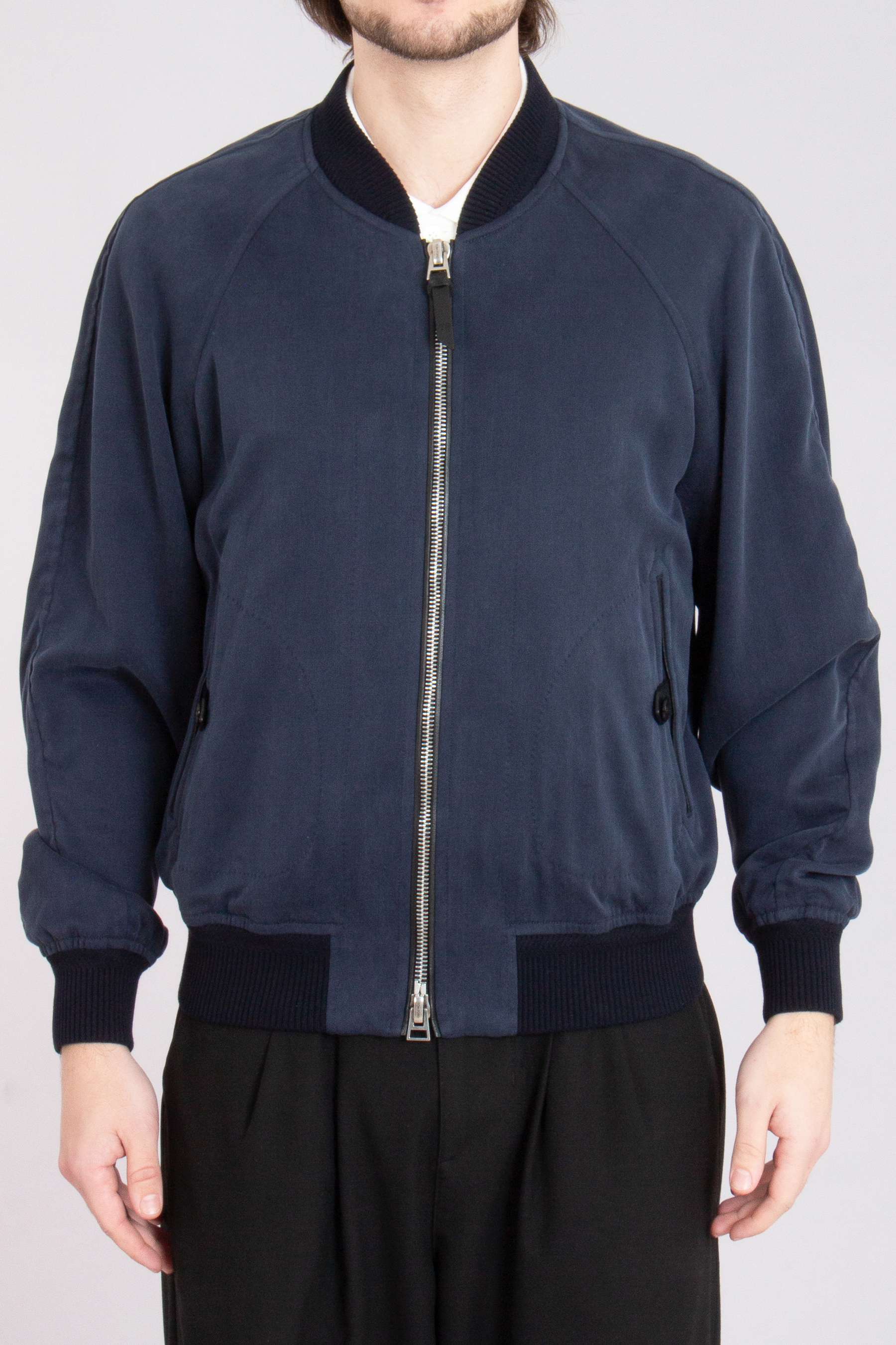 TOM FORD Fluid Lyocell Gabardine Bomber Jacket