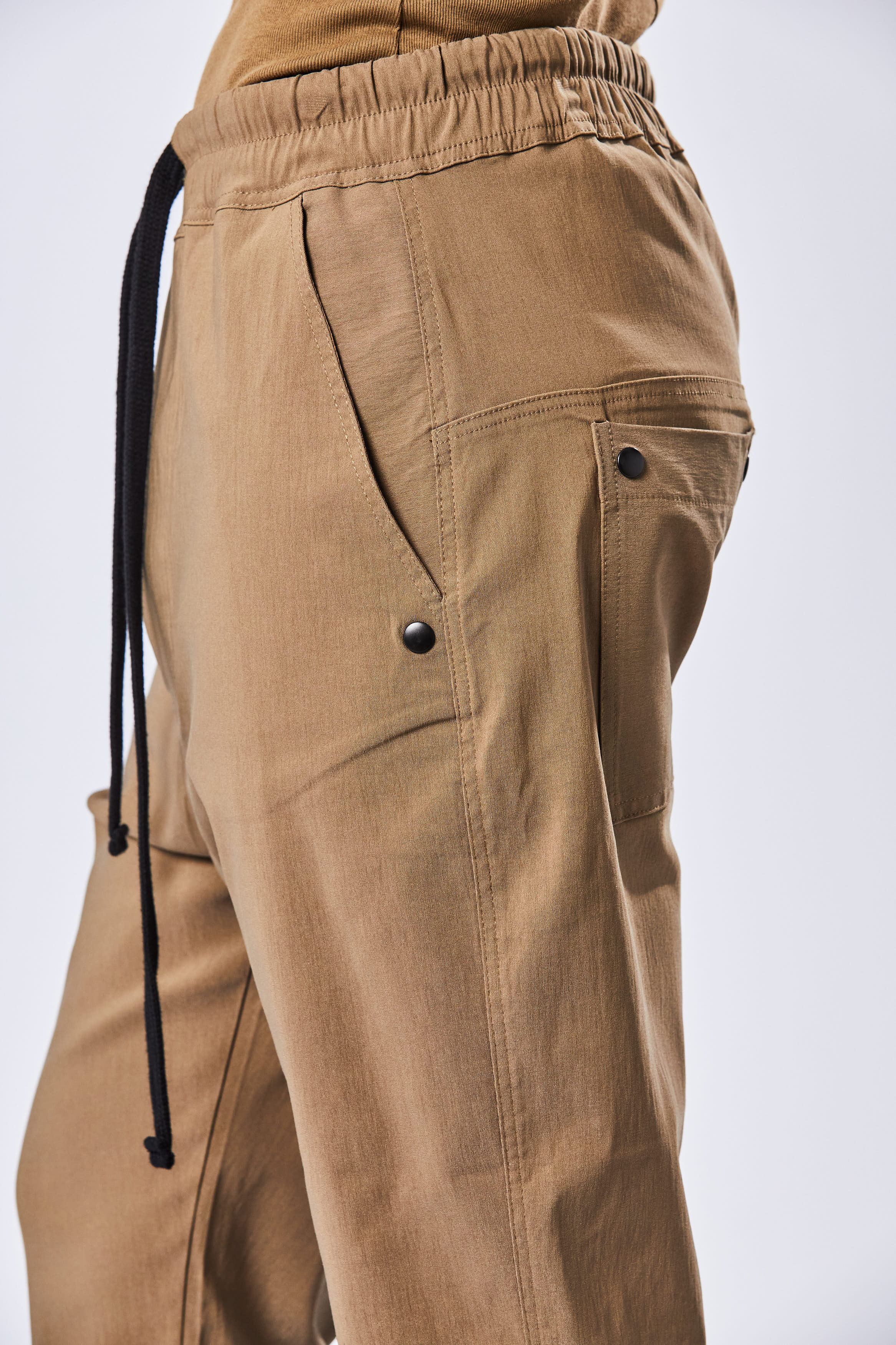 THOM KROM Stretch Fabric Dropped Crotch Pants