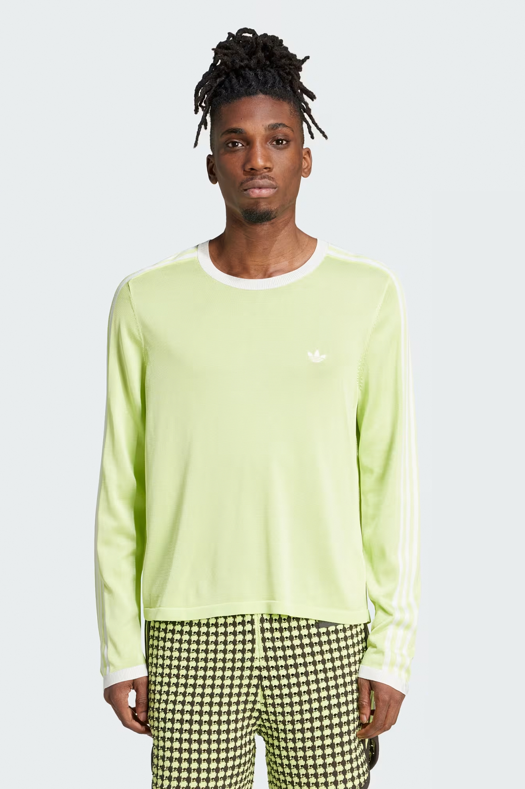 ADIDAS X Wales Bonner Viscose Blend Knit Long Sleeve T-Shirt