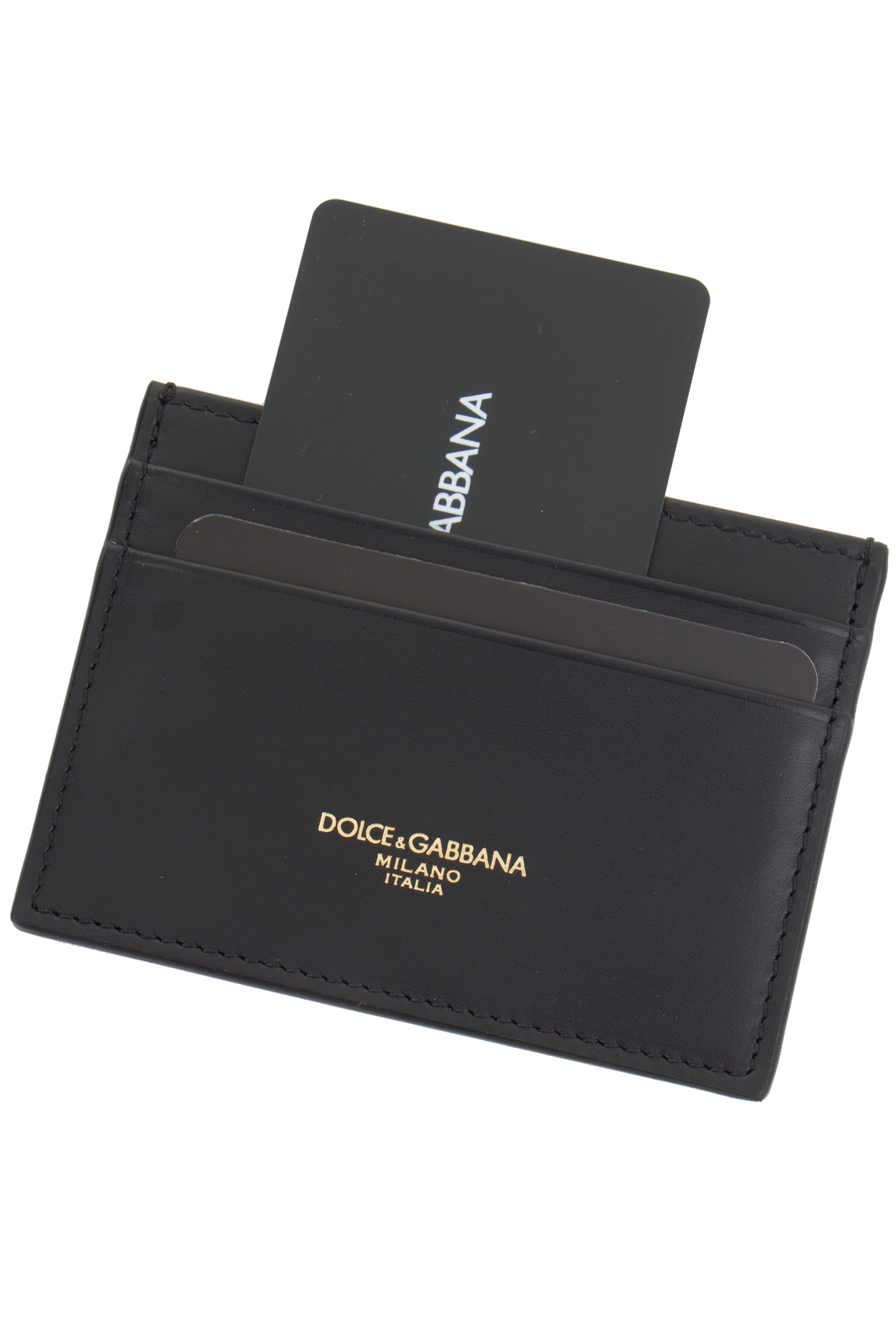 DOLCE & GABBANA Calfskin Card Holder 