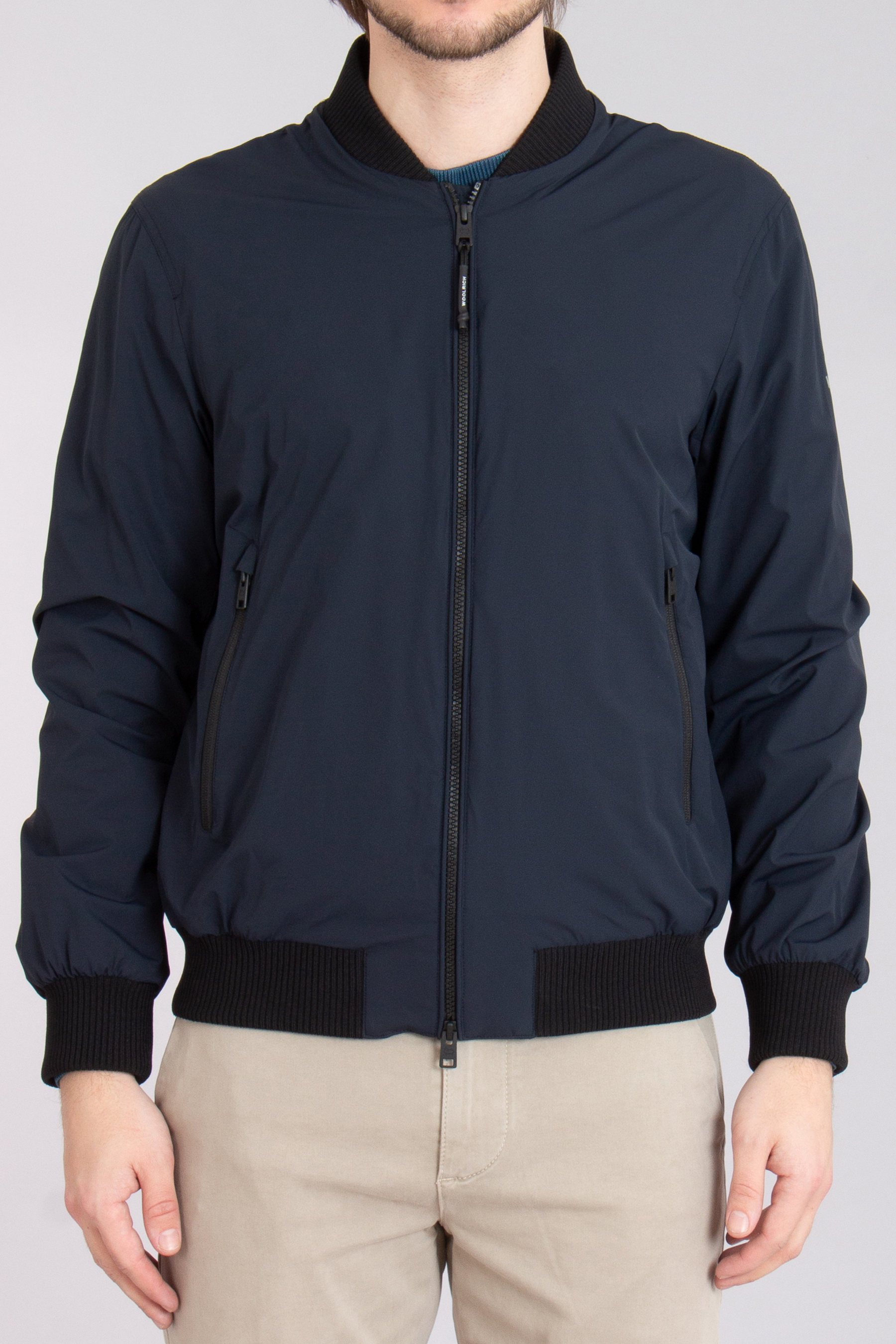 WOOLRICH Matt Stretch Bomber Jacket