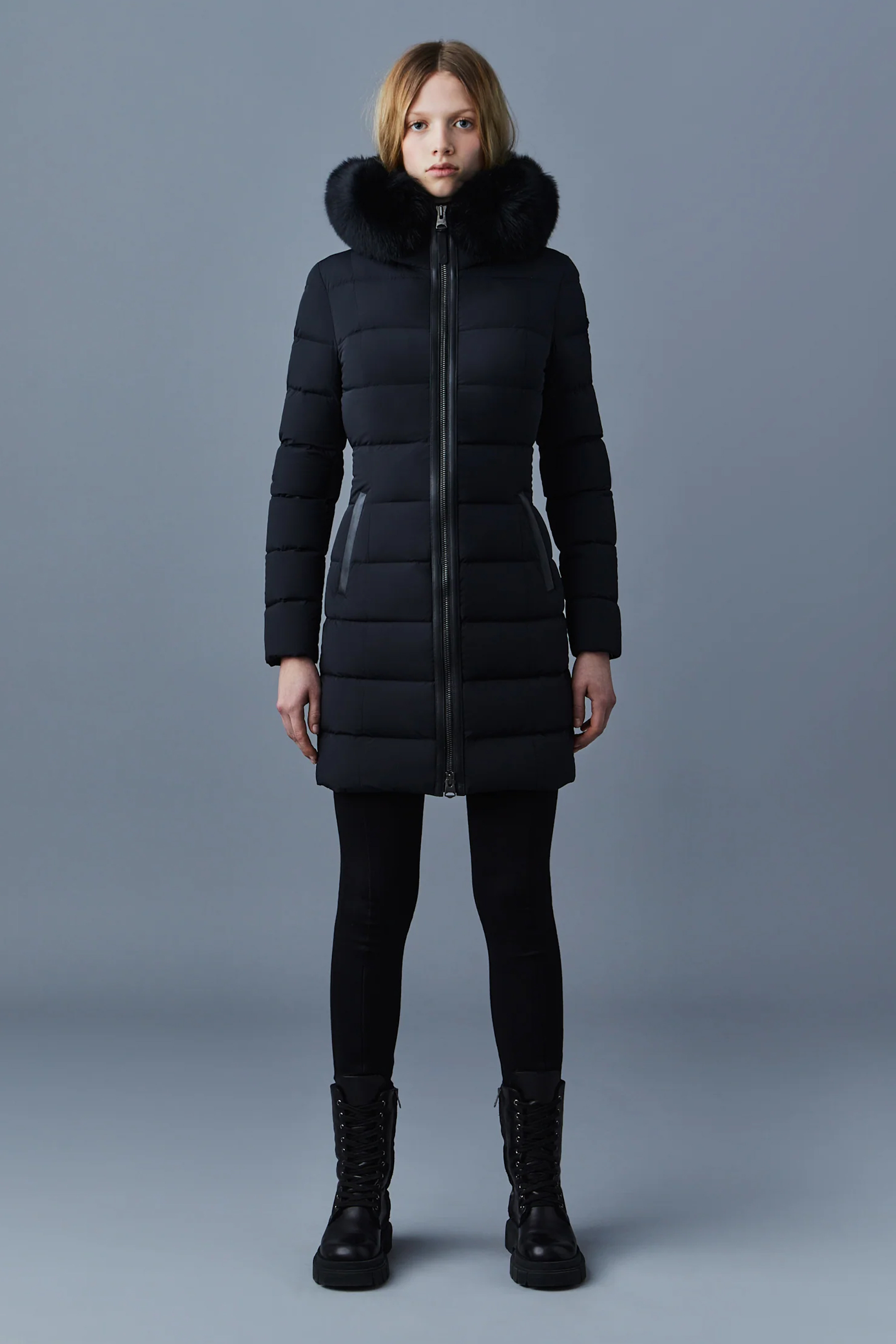 MACKAGE Recycled Nylon Stretch Down Coat Calla