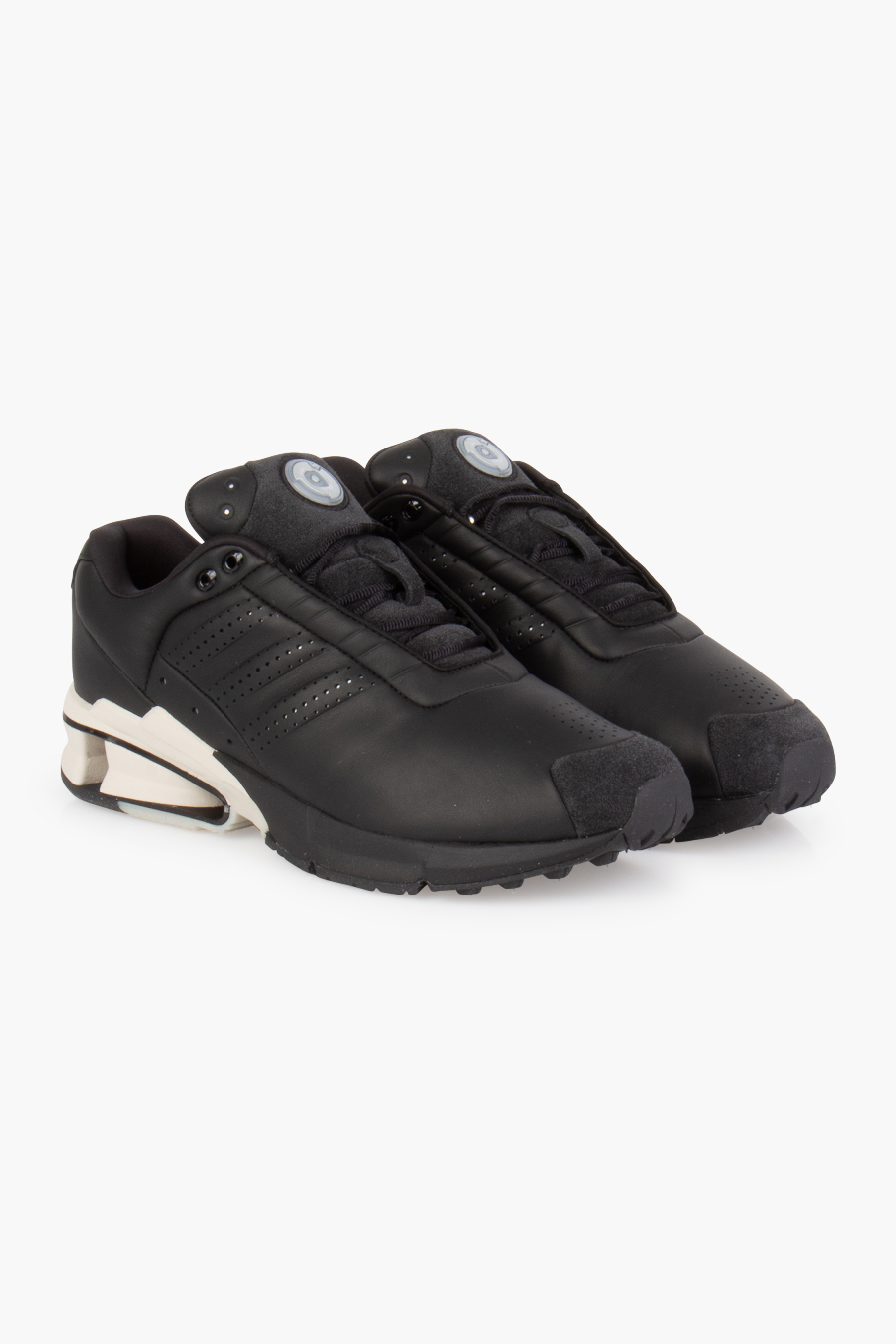 Y-3 Leather & Cashmere Suede Sneakers A3 Control