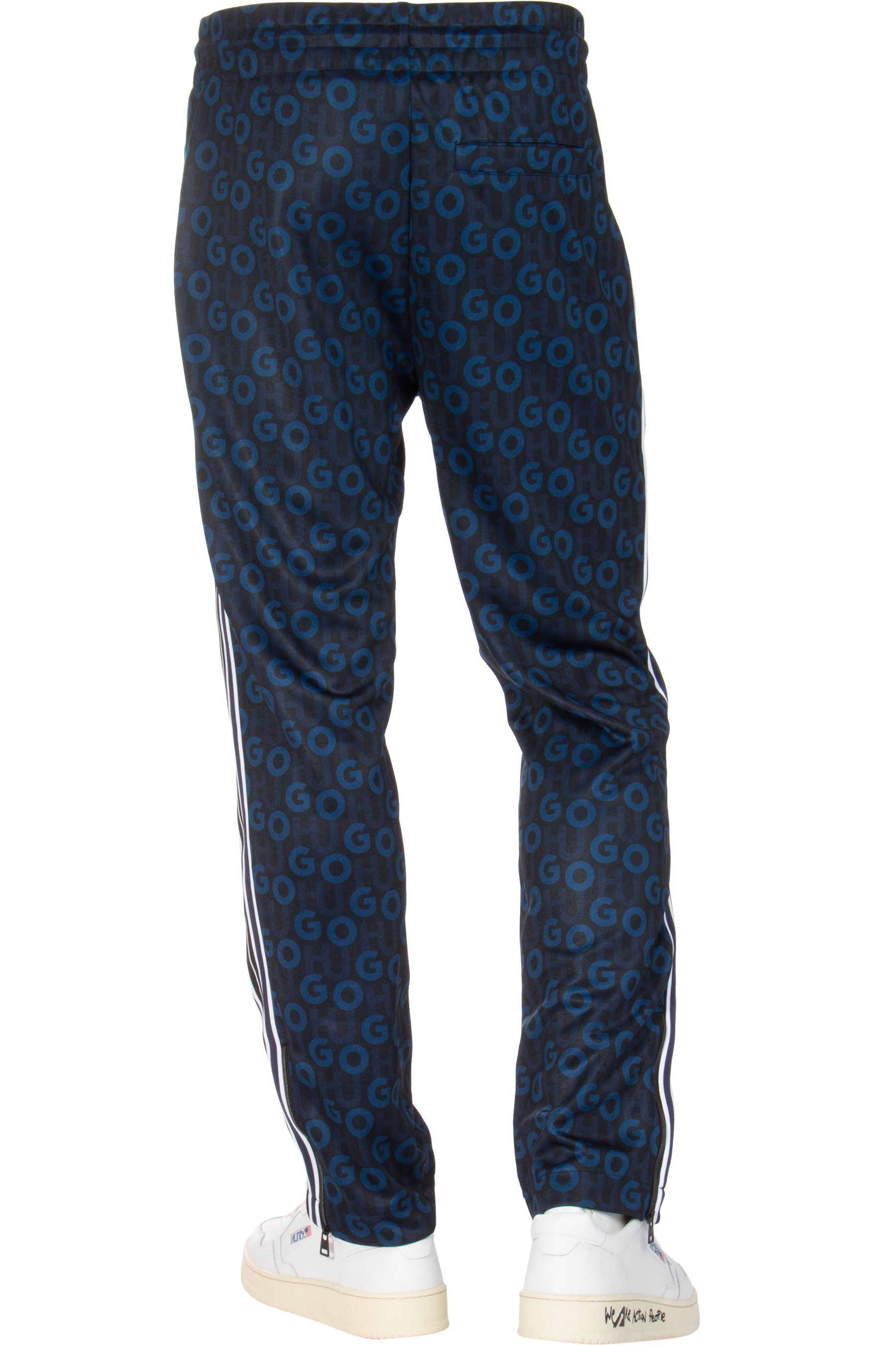 HUGO Slim Fit Monogrammed Track Pants Datalas 