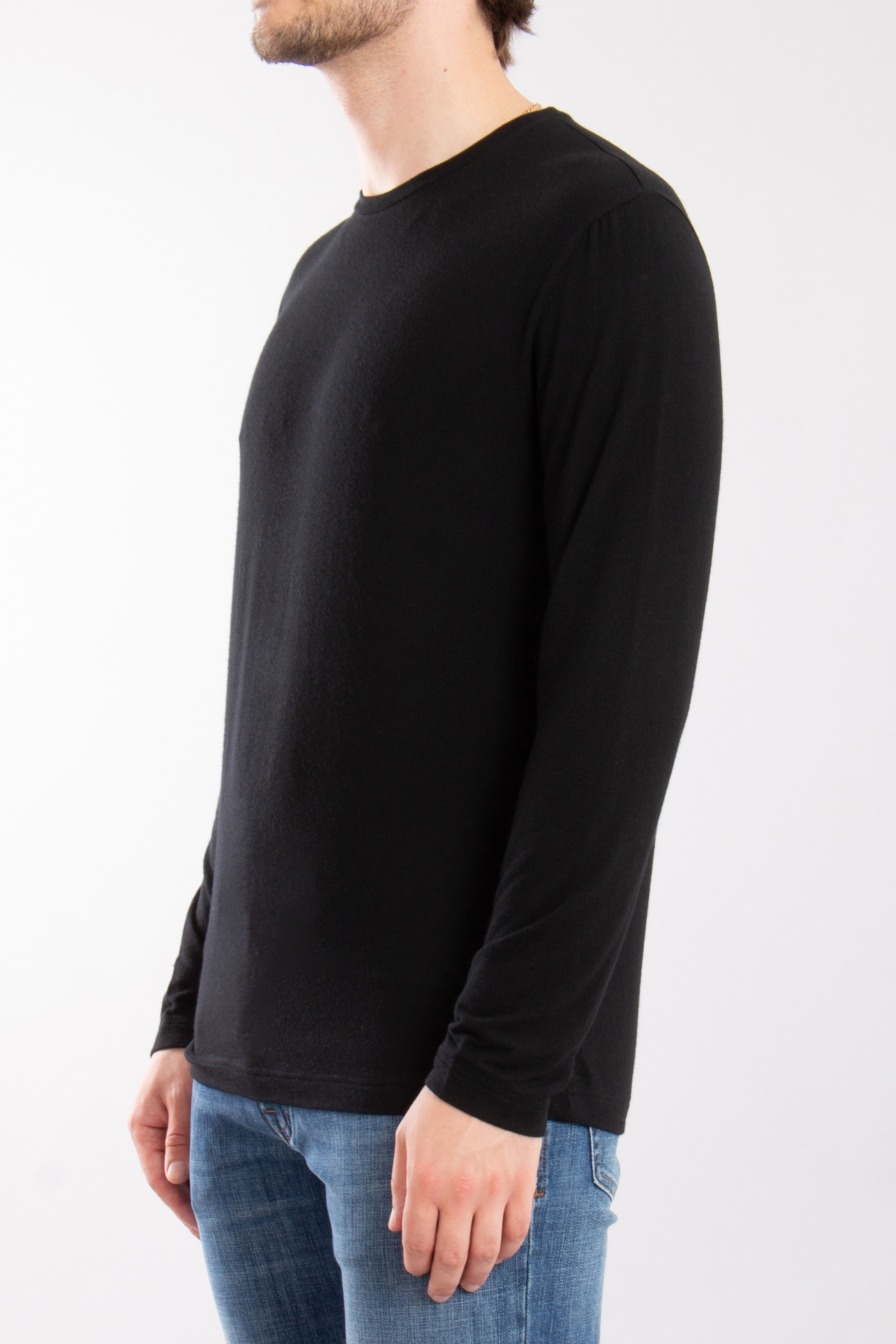 STEFAN BRANDT Modal-Cashmere Stretch Long Sleeve T-Shirt Enno