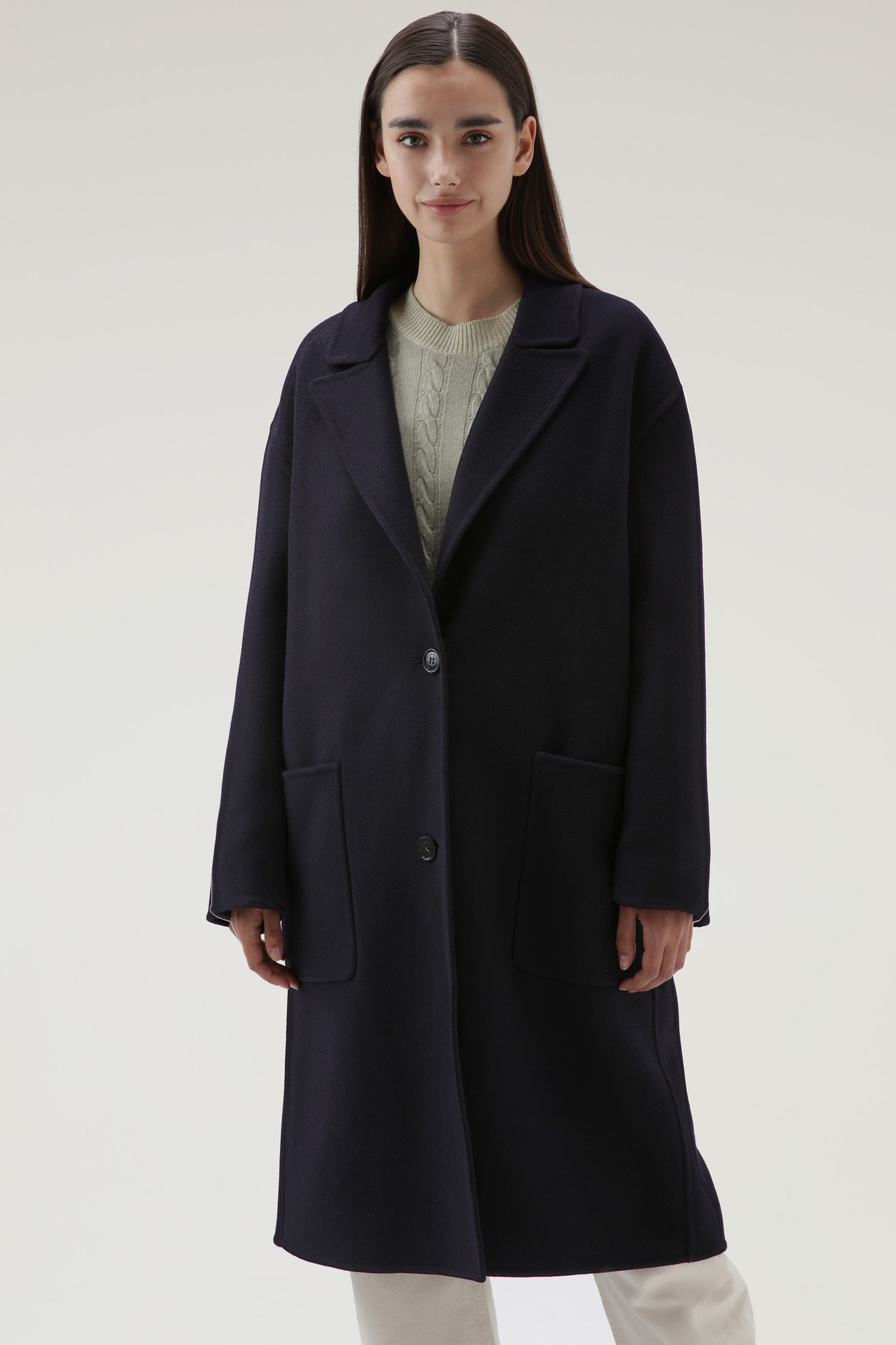 WOOLRICH Manteco Double Wool Coat