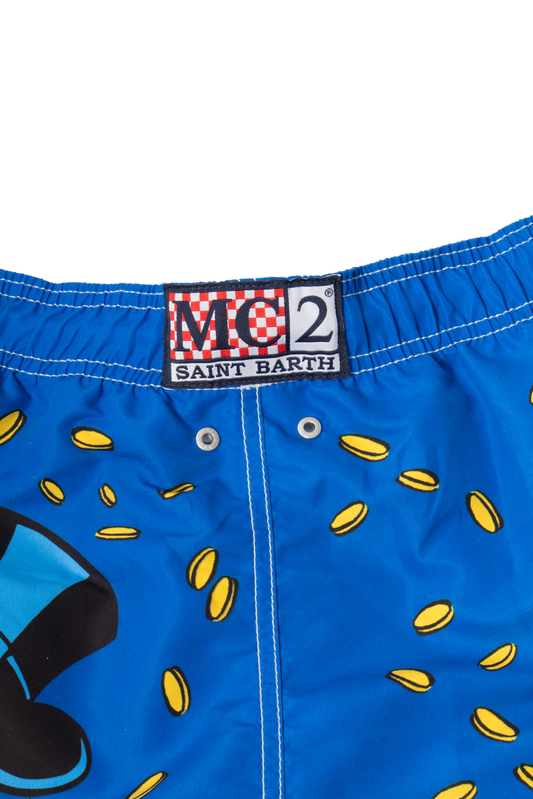 MC 2 SAINT BARTH Scrooge McDuck Print Polyester Swim Shorts Gustavia