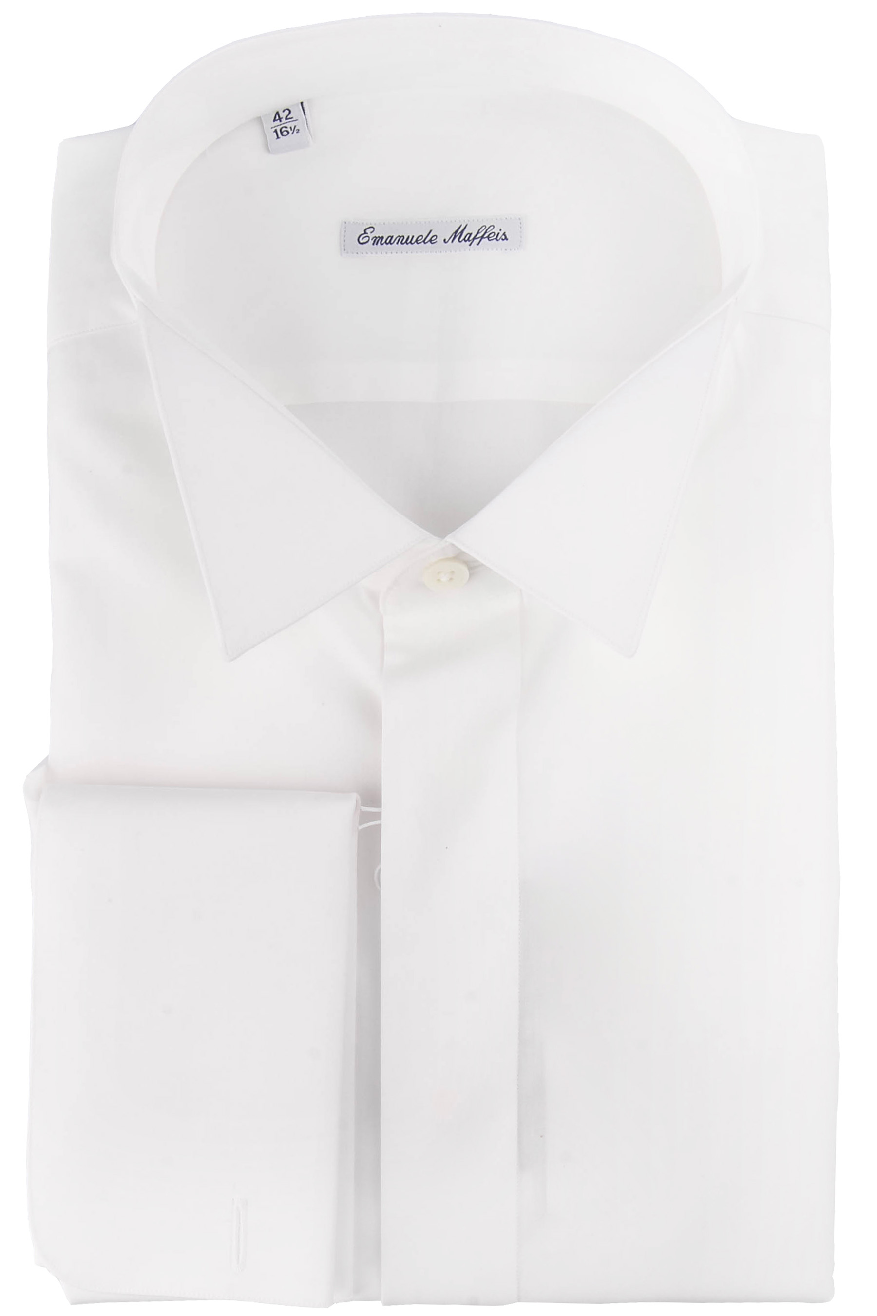 EMANUELE MAFFEIS Cotton Tuxedo Shirt Scala