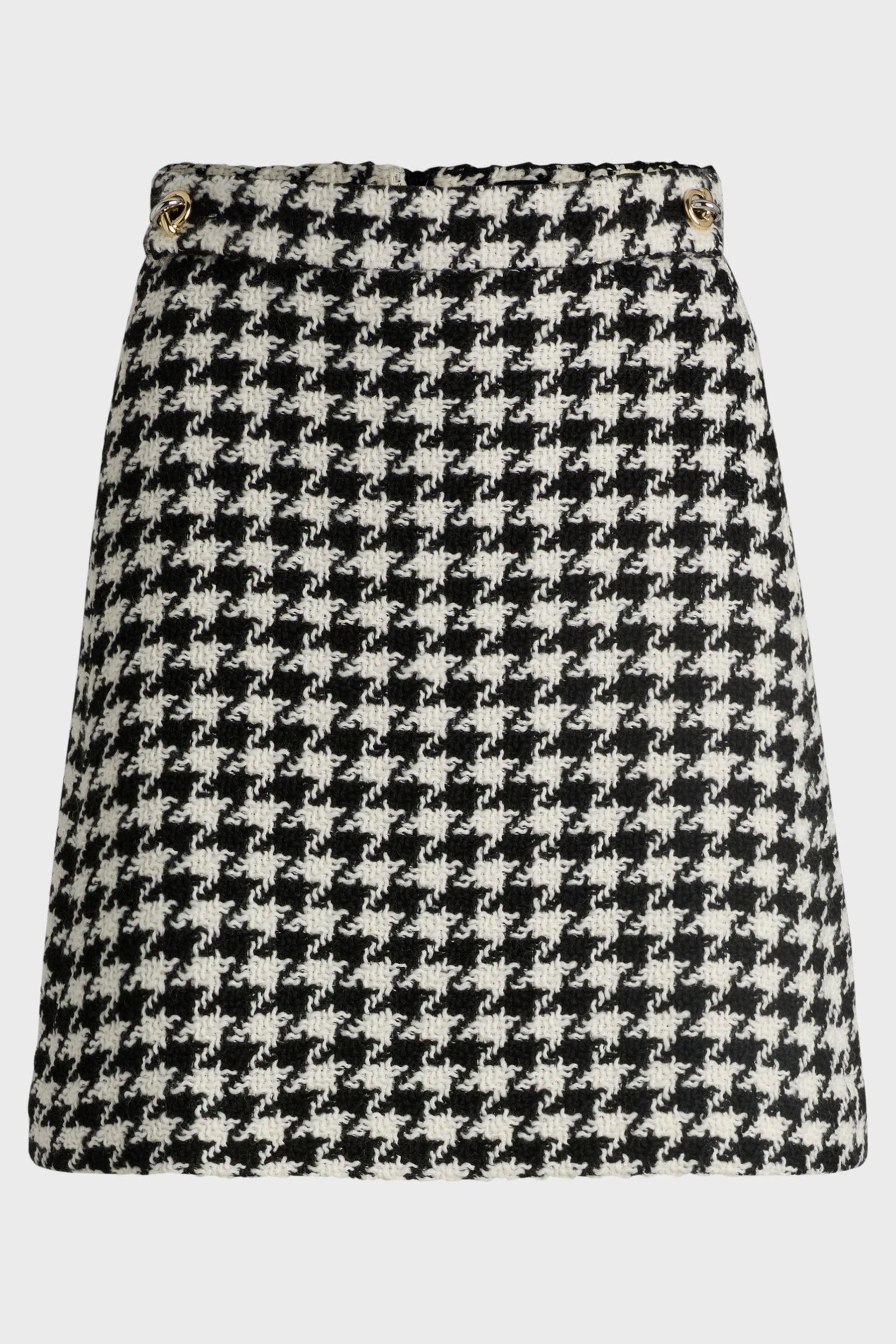 BOSS Houndstooth Wool Blend Mini Skirt Vupita