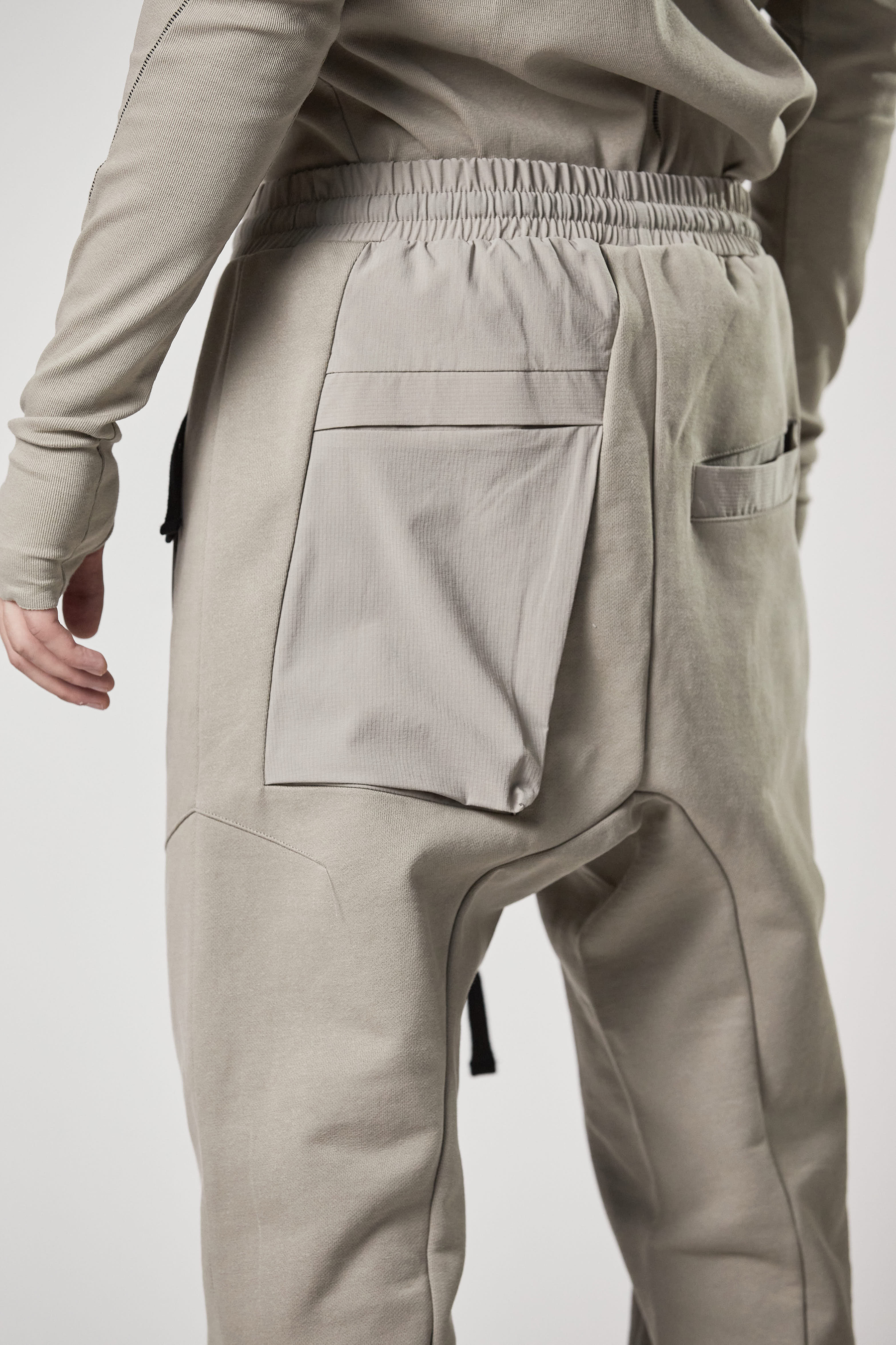 THOM KROM Drop Crotch Cotton Jersey Pants