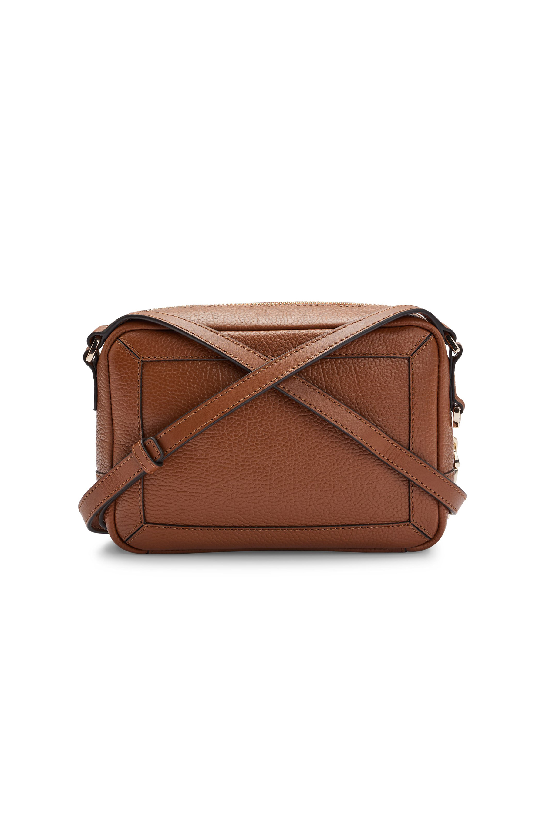 BOSS Grained Leather Crossbody Bag Ivy