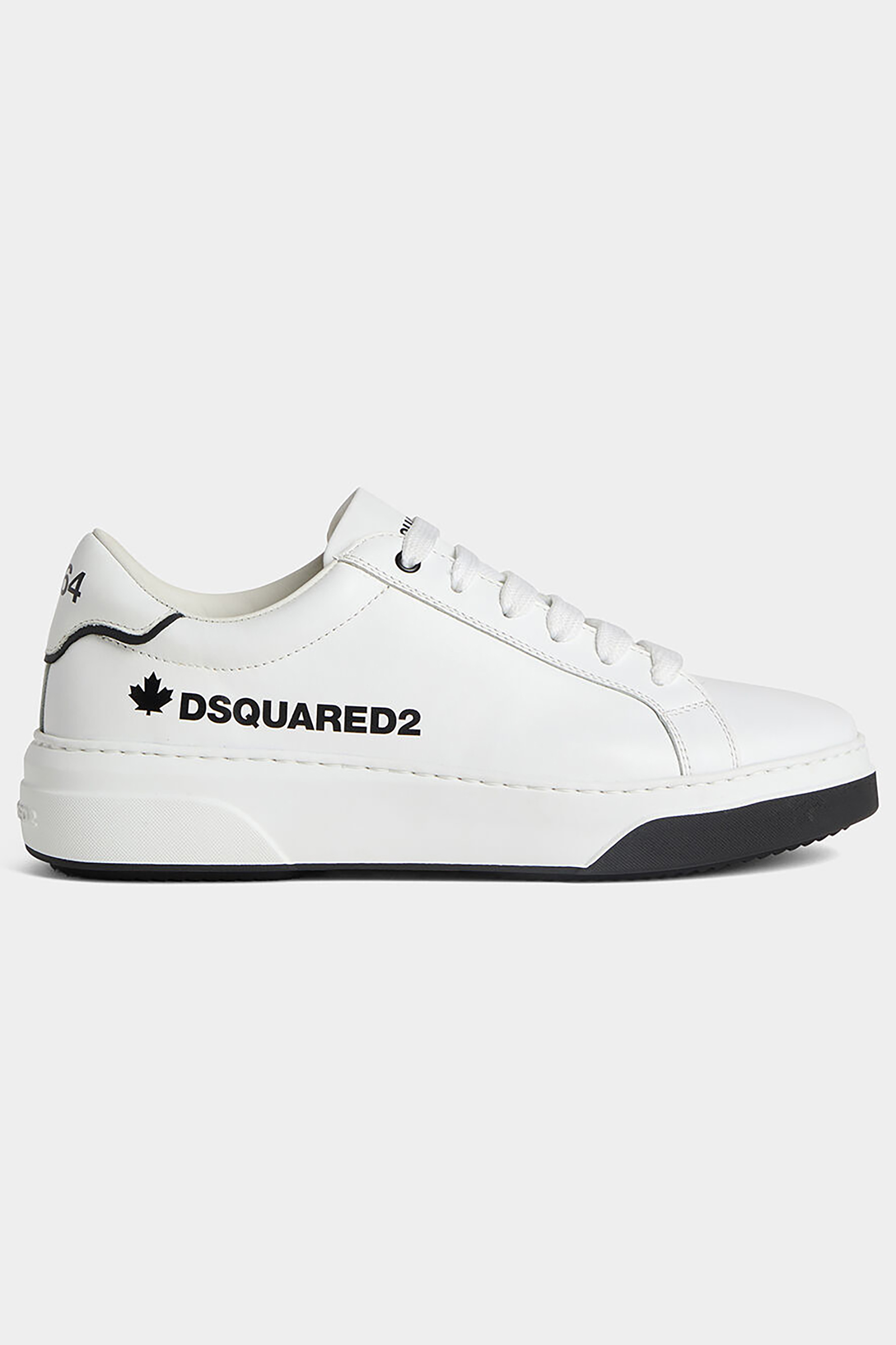 DSQUARED2 Low Calf Leather Sneakers Bumper