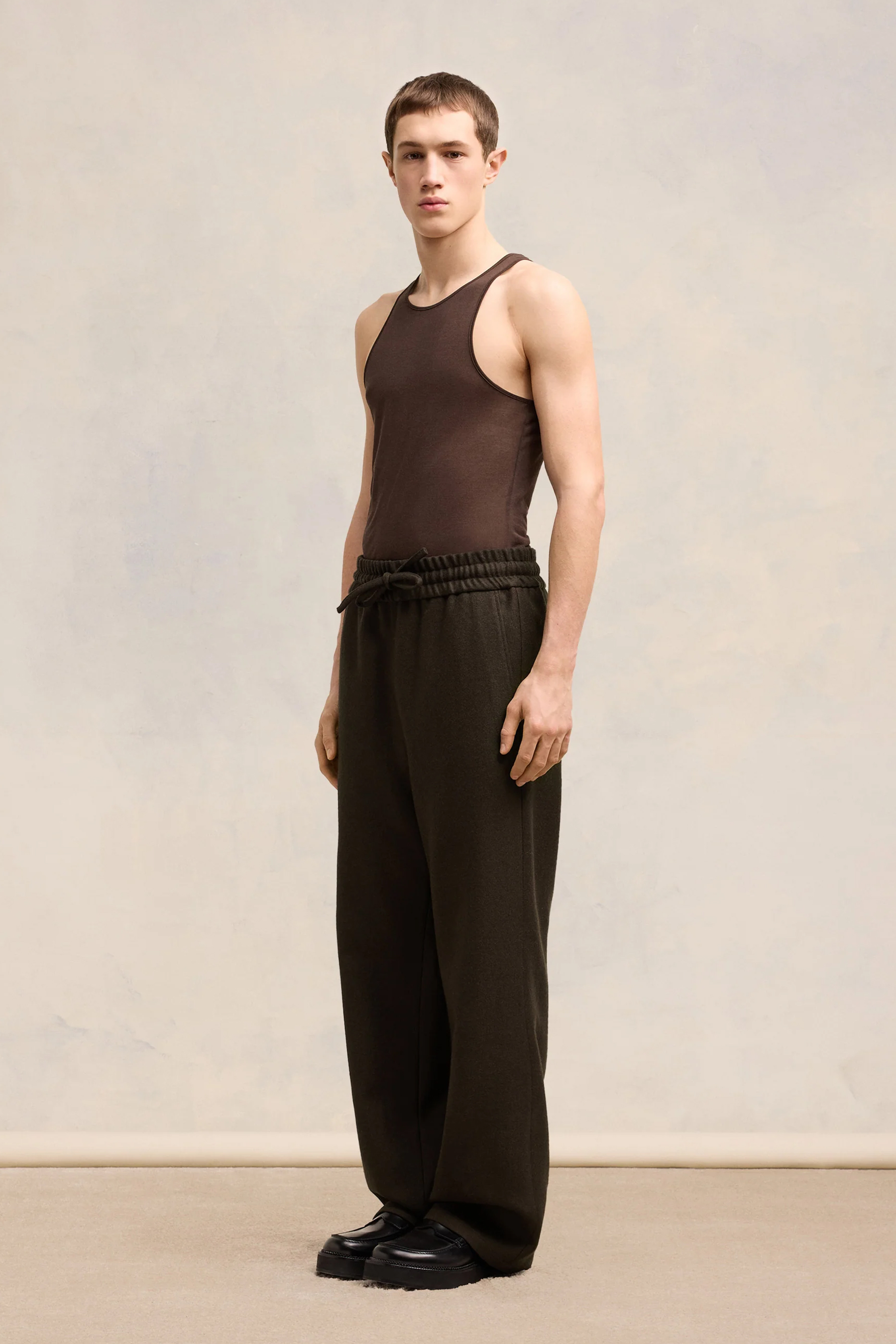 AMI PARIS Wide Virgin Wool Pants