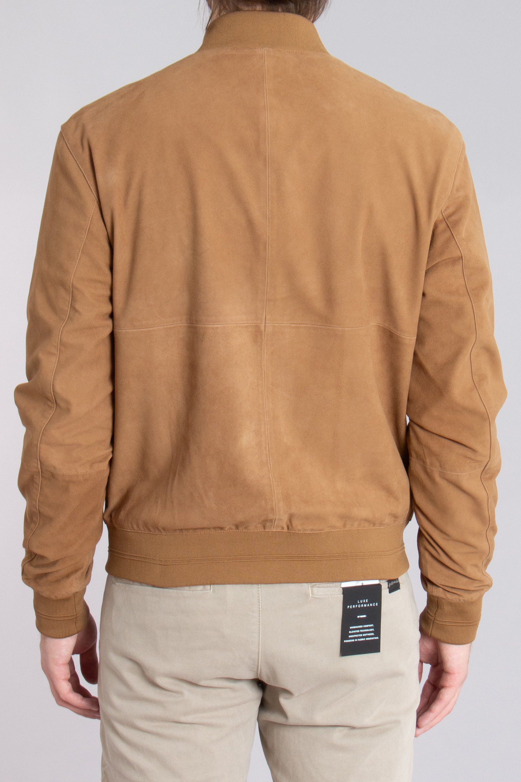 PAL ZILERI Goat Suede Bomber Jacket