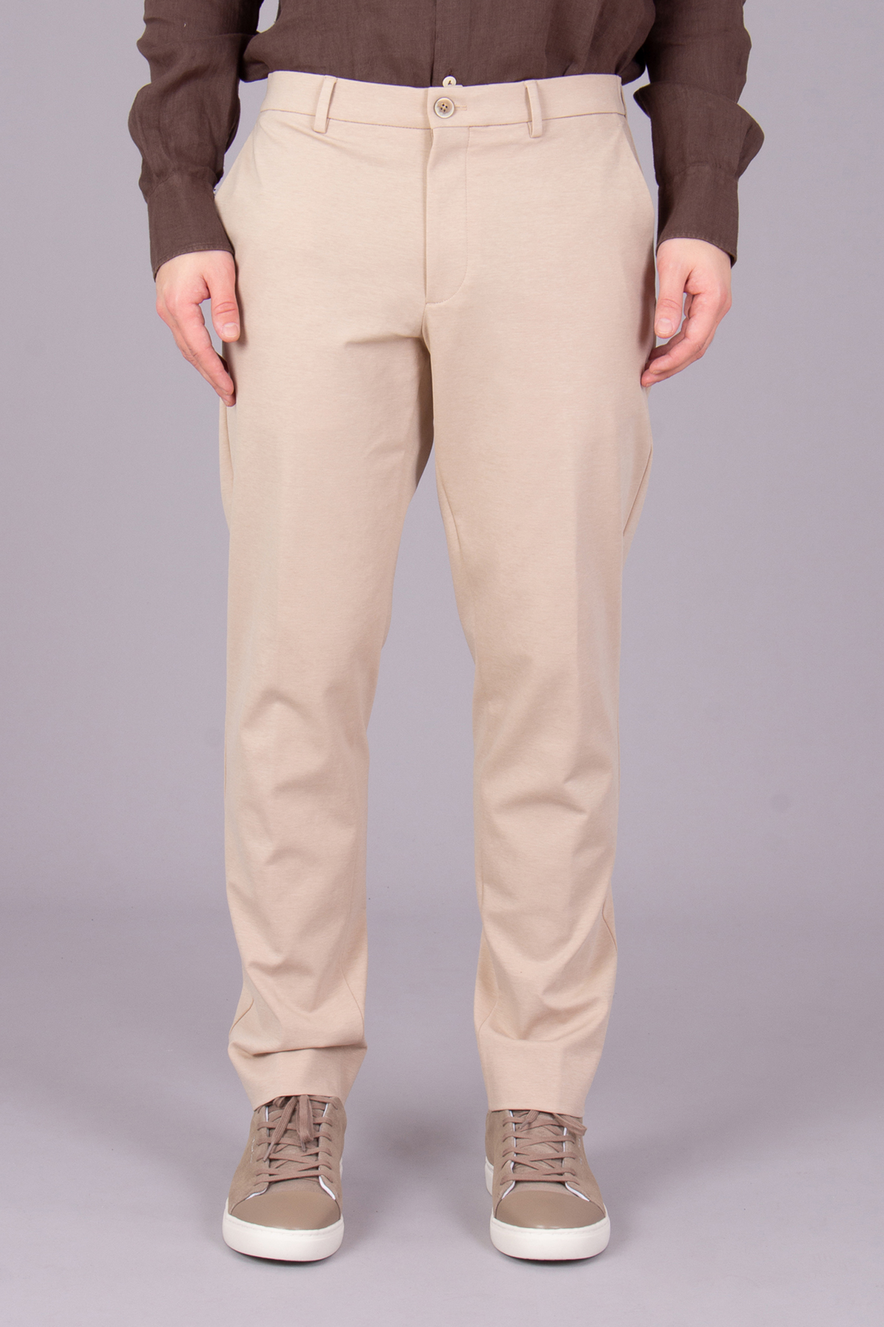 GTA Slim Fit Cotton Blend Strech Jersey Pants Davide