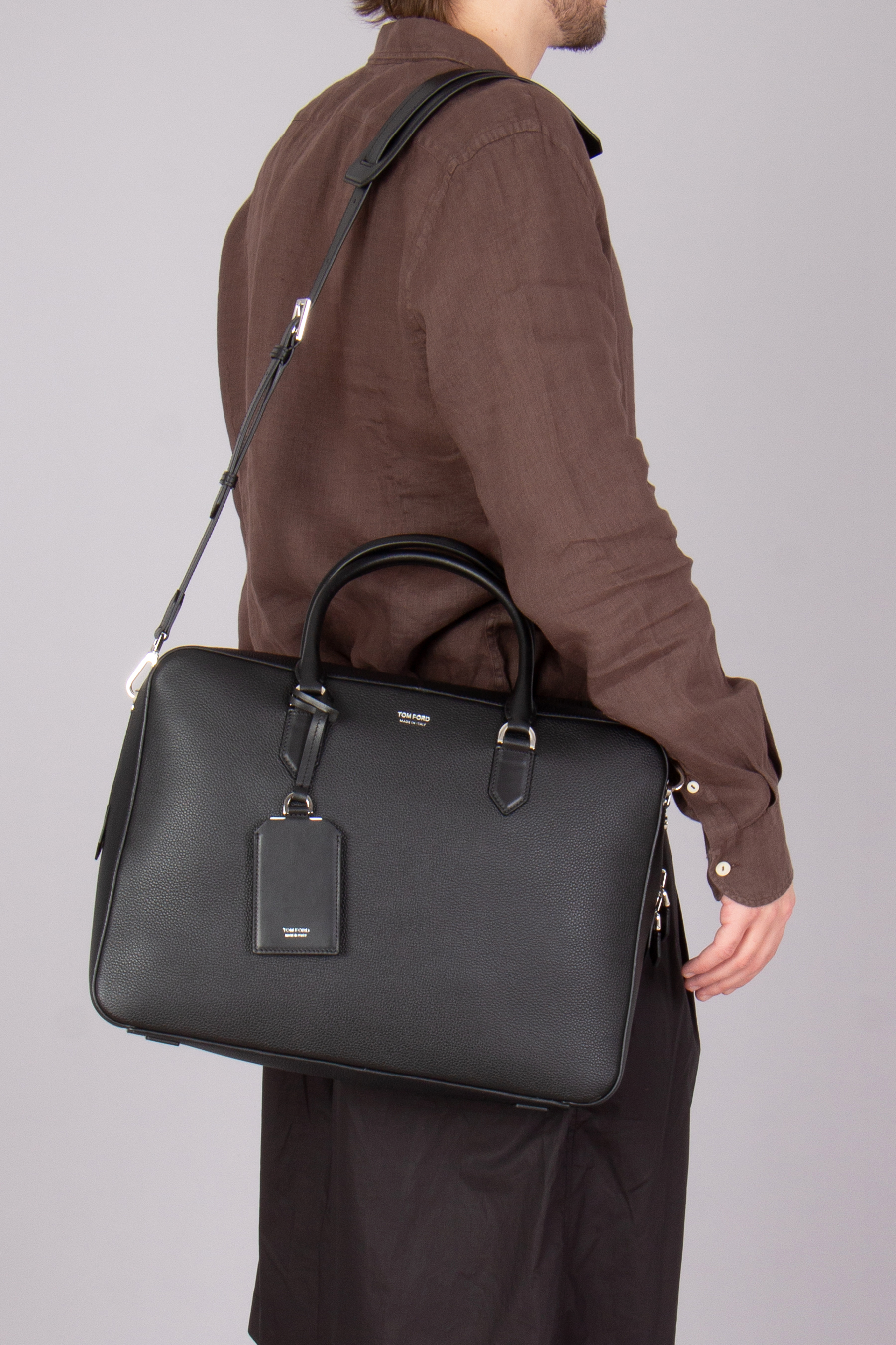 TOM FORD Grained Leather Briefcase 