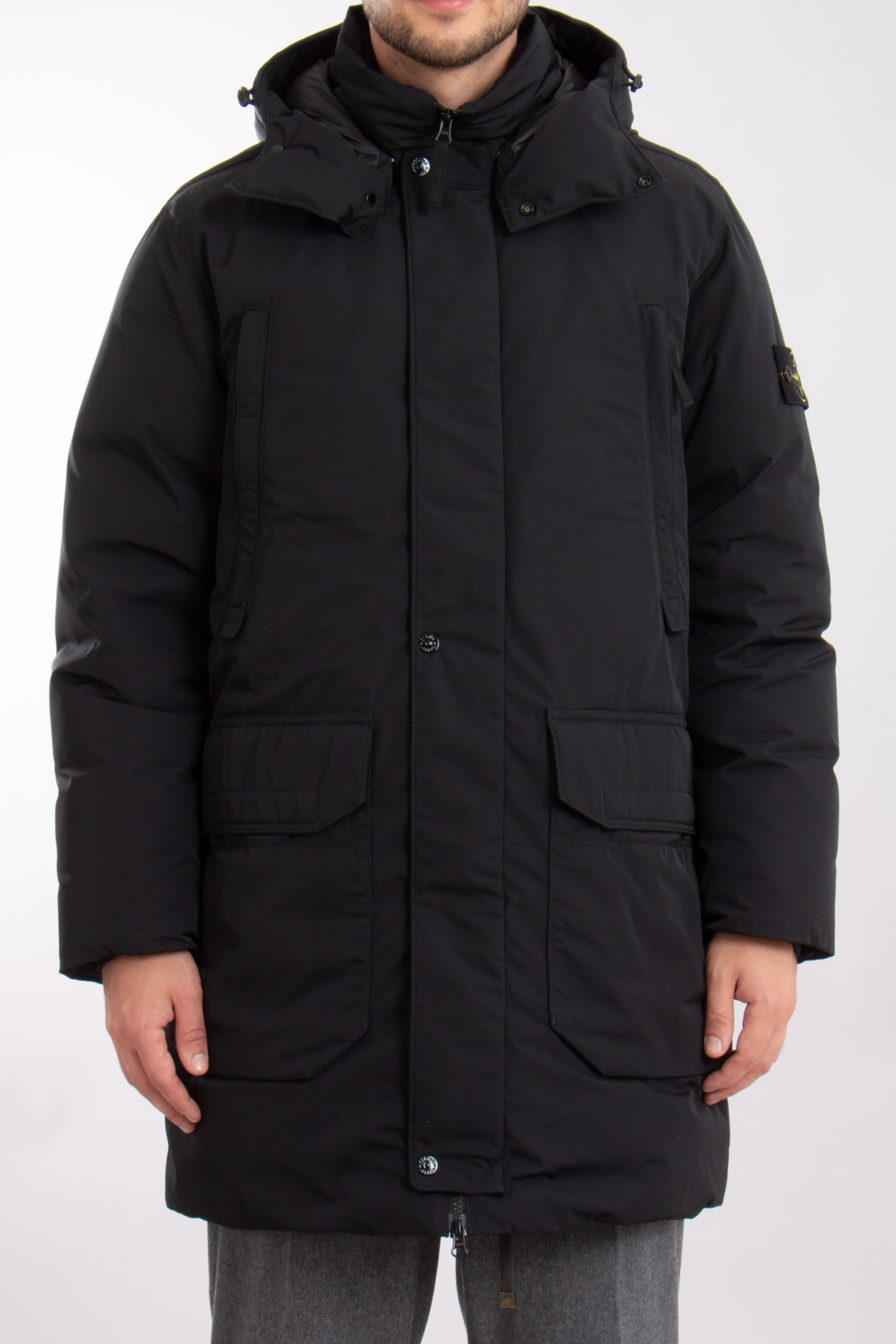 Stone island parka with fur online