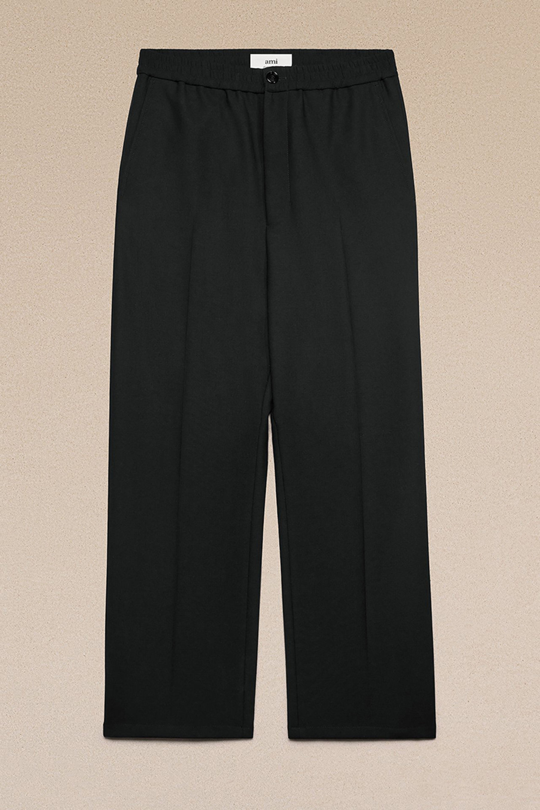 AMI PARIS Elasticated Waist Wool Blend Pants