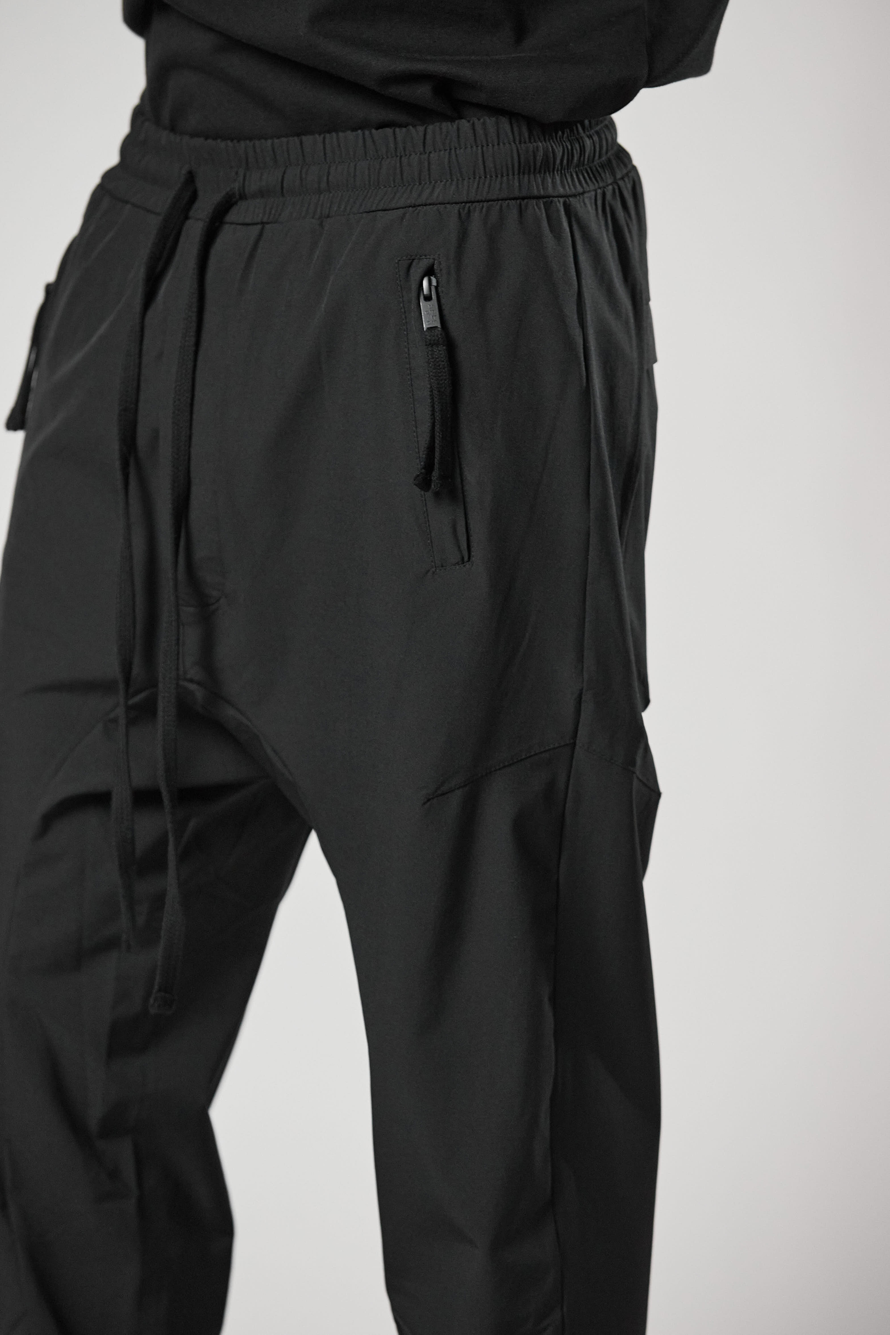 THOM KROM Drop Crotch Nylon Stretch Pants