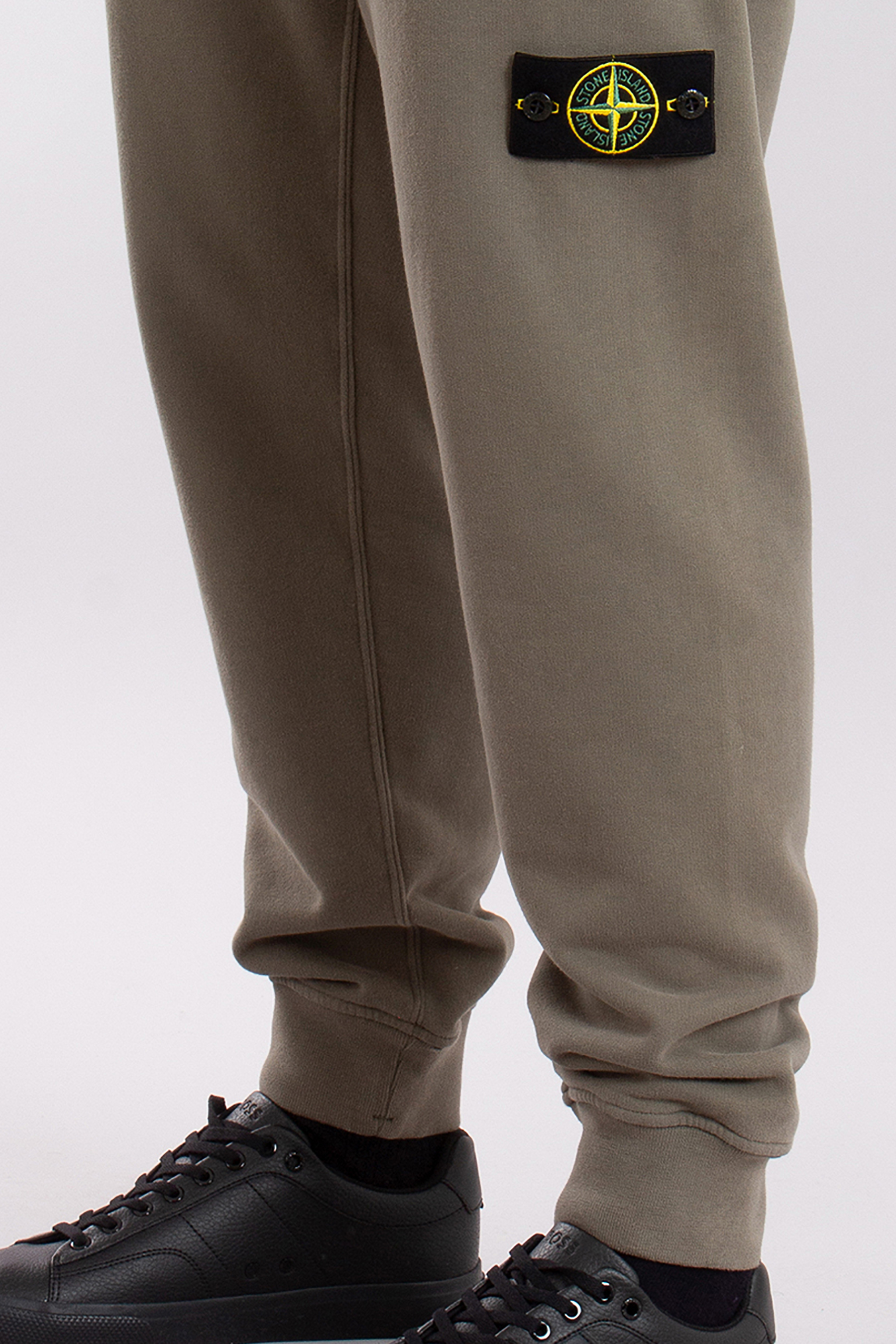 STONE ISLAND Brushed Organic Cotton Fleece Sweatpants