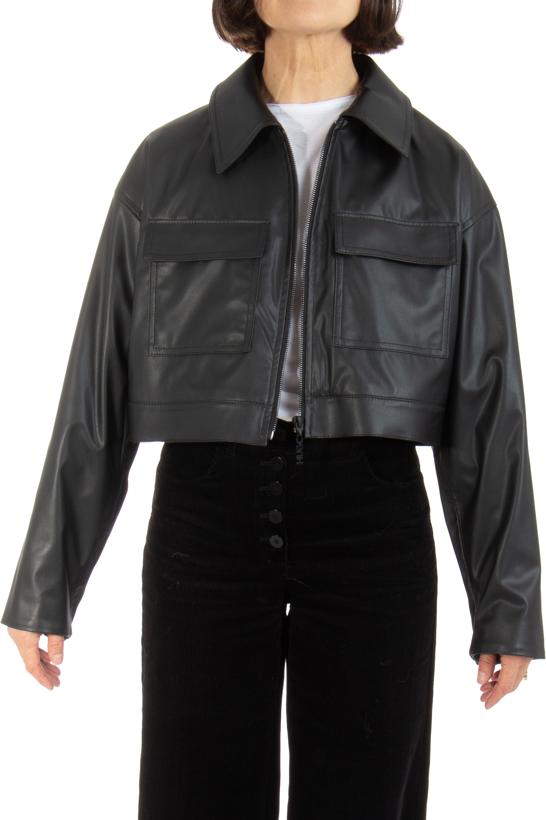 HUGO Faux Leather Jacket Alicina