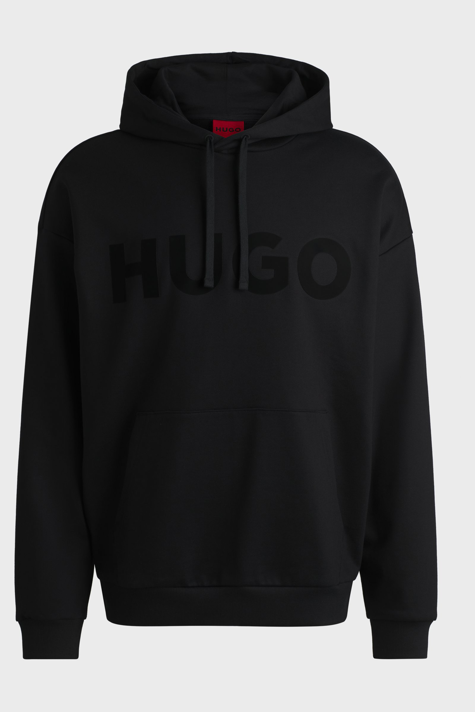 HUGO Oversized Printed Cotton French Terry Hoodie Ditchle