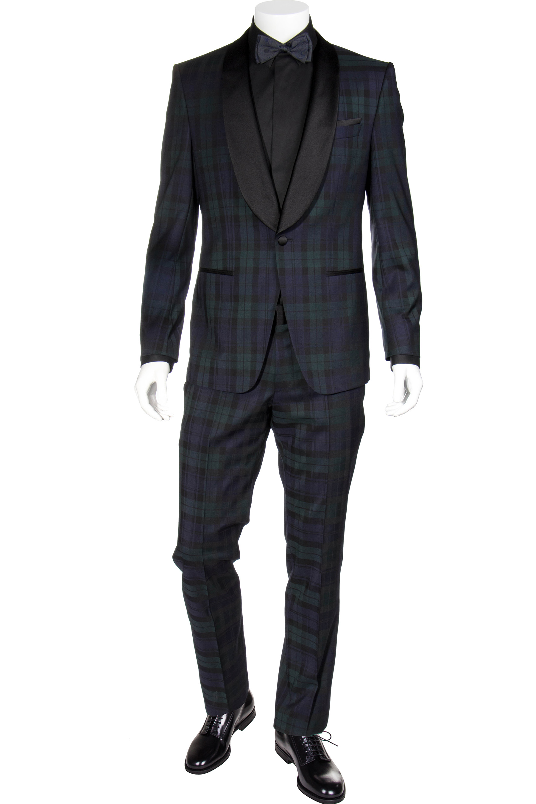 BOSS Slim Fit Checked Wool Tuxedo Herwyn/Gewon