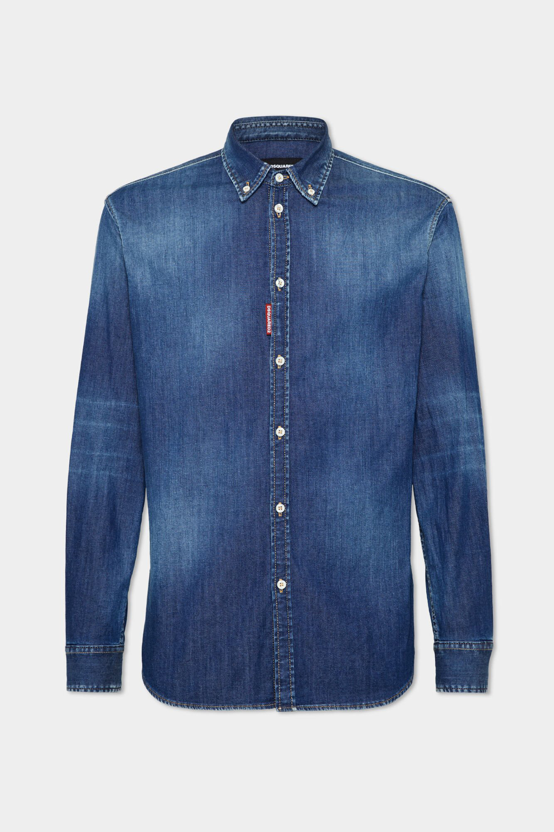 DSQUARED2 Cotton Stretch Denim relax Dan Shirt