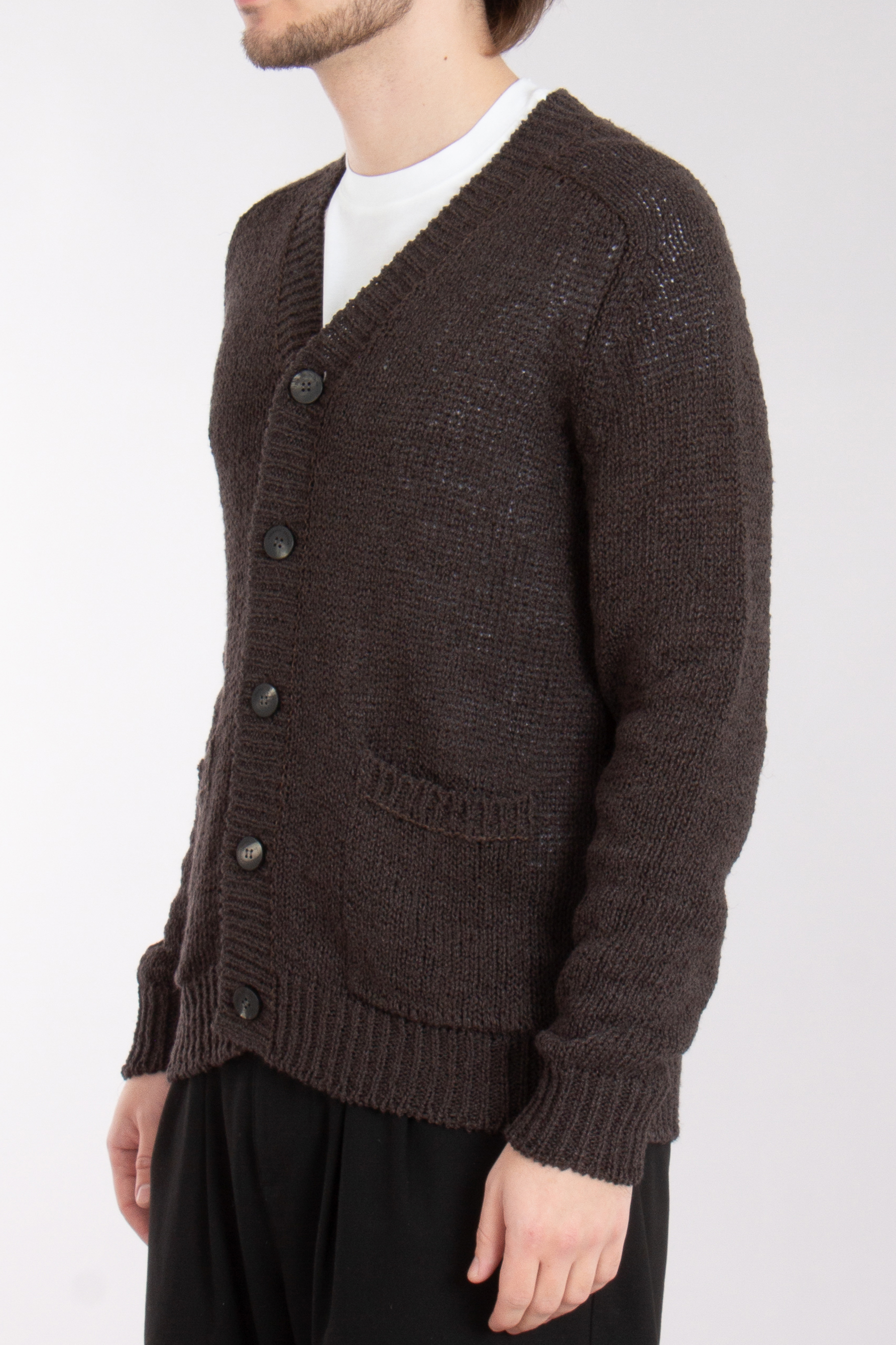 ROBERTO COLLINA Linen Blend Cardigan