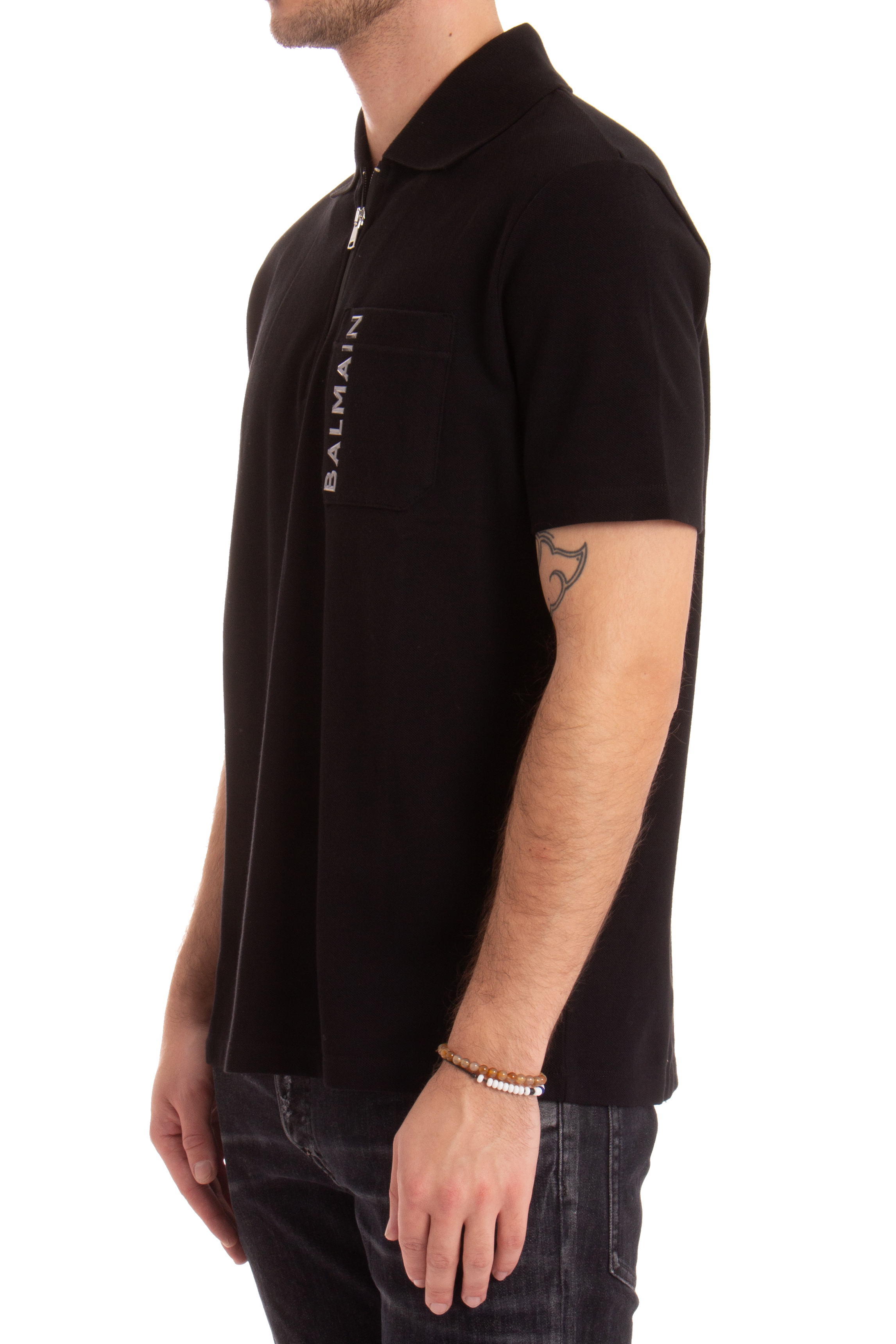 BALMAIN Organic Cotton Polo Shirt