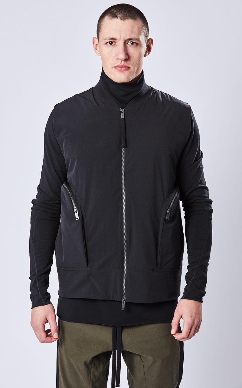 THOM KROM Nylon Blend Bomber Vest