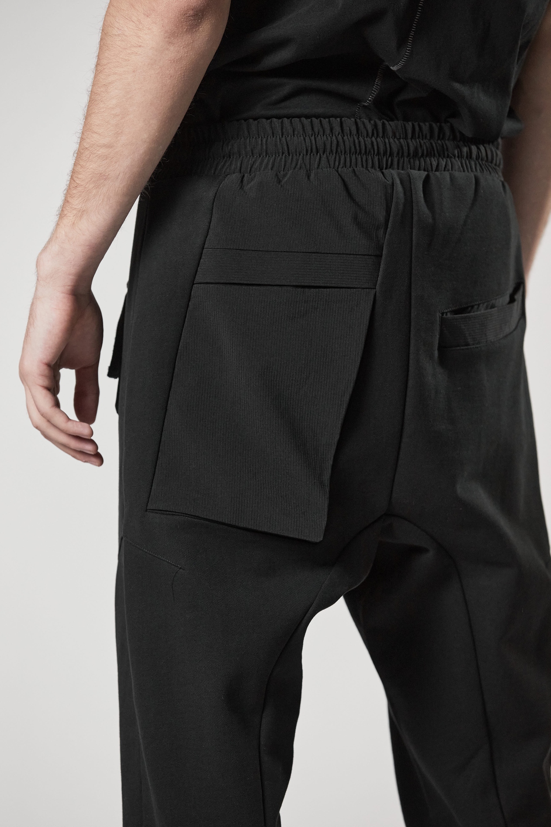 THOM KROM Drop Crotch Cotton Jersey Pants