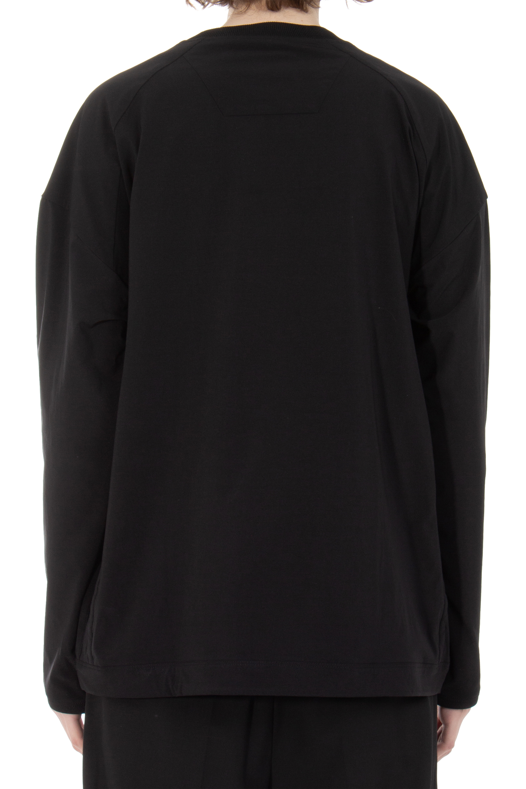 JUUN.J Embroidered Nylon Stretch Long Sleeved T-Shirt