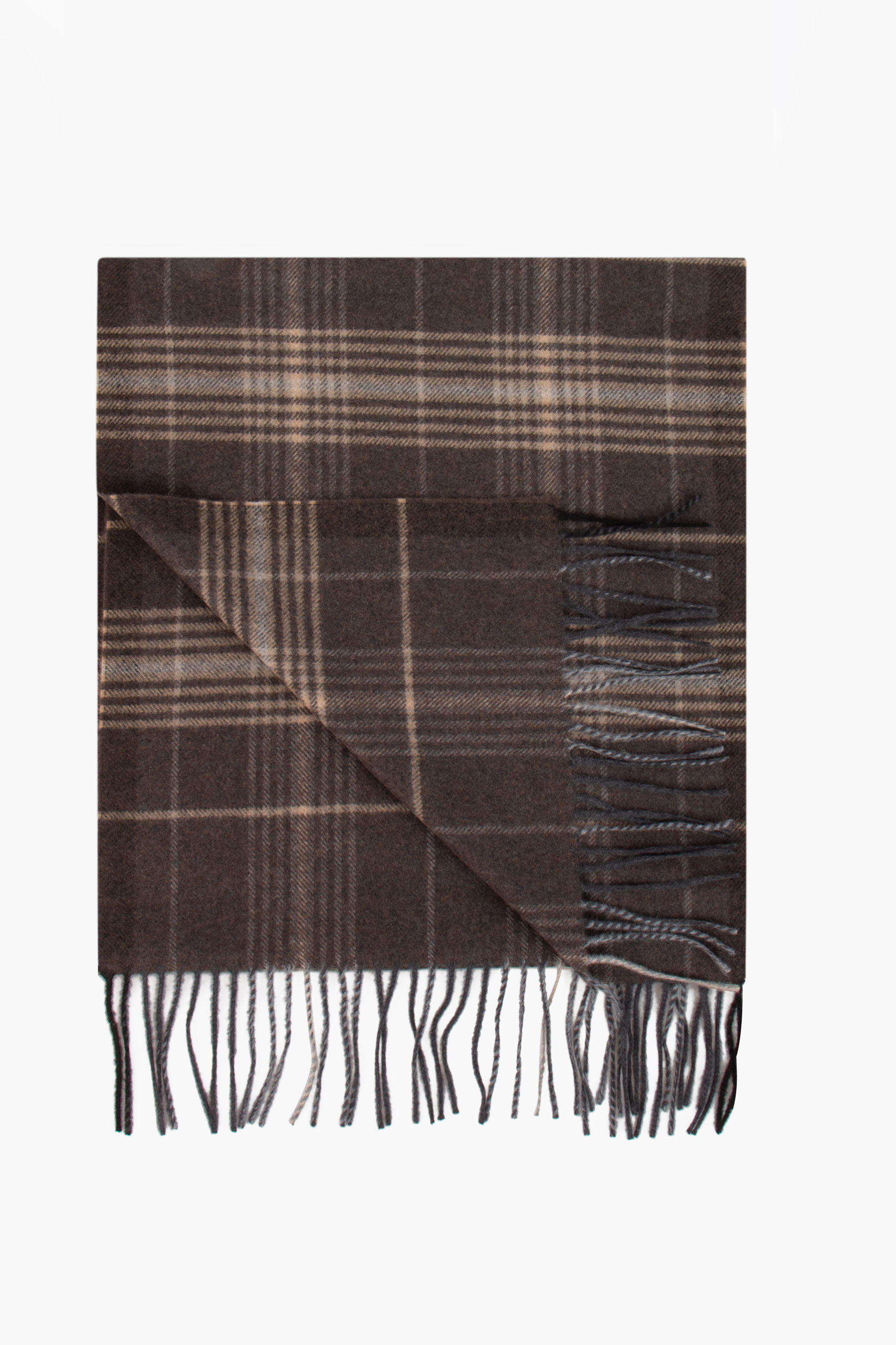 CANALI Checked Virgin Wool Scarf