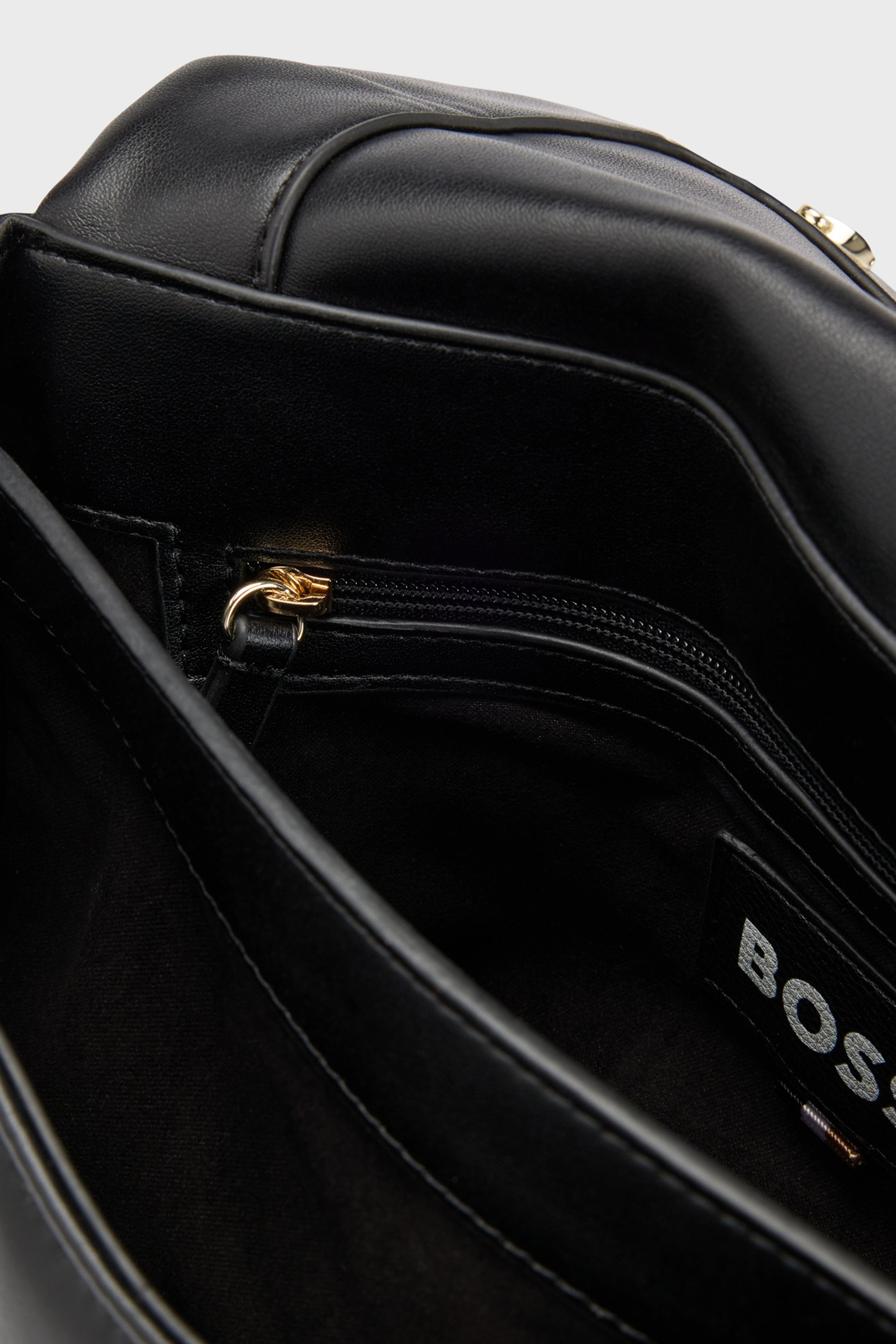 BOSS Quilted Faux Leather Shoulder Bag B_Icon