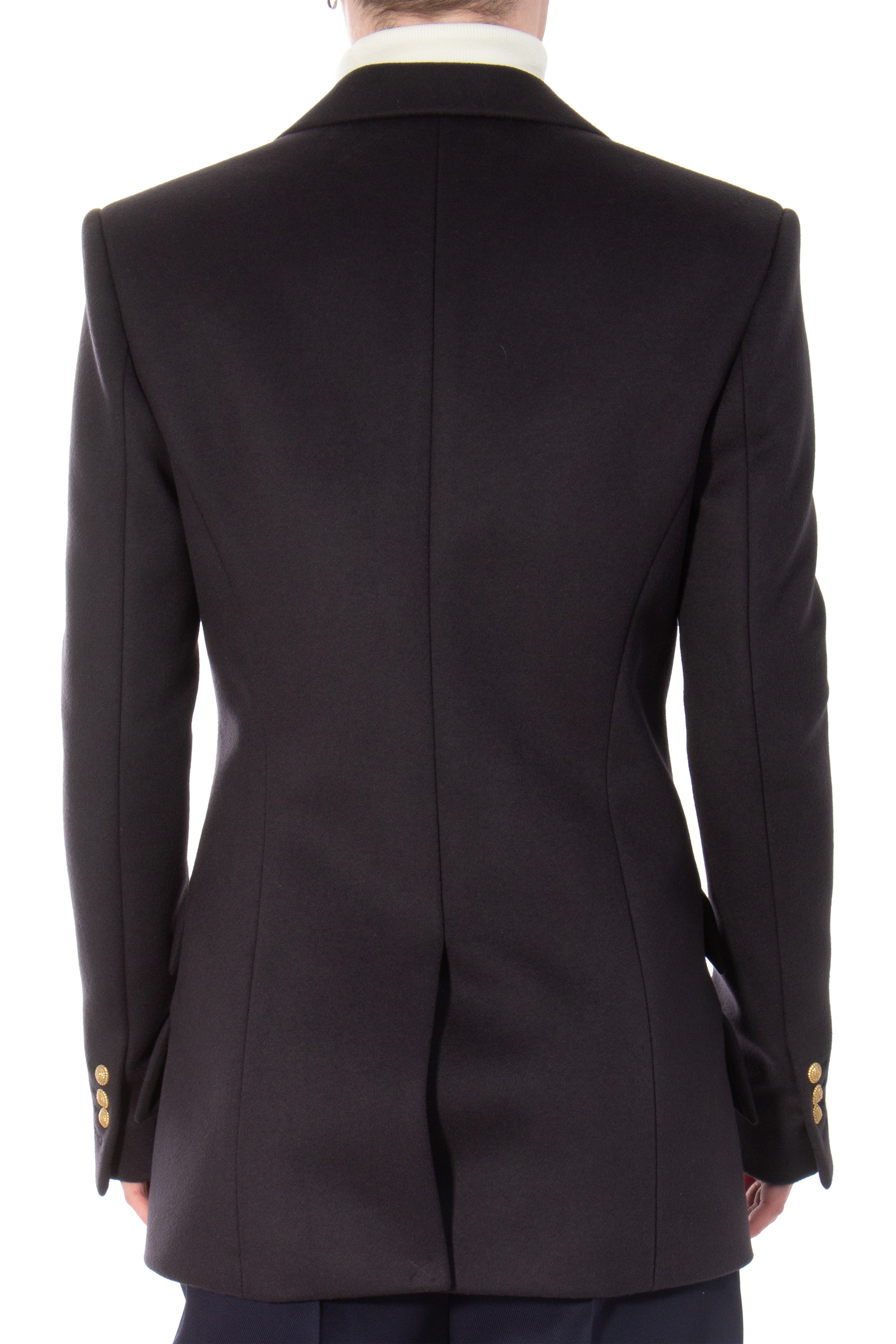 BALMAIN Double-Breasted Virgin Wool Blazer 