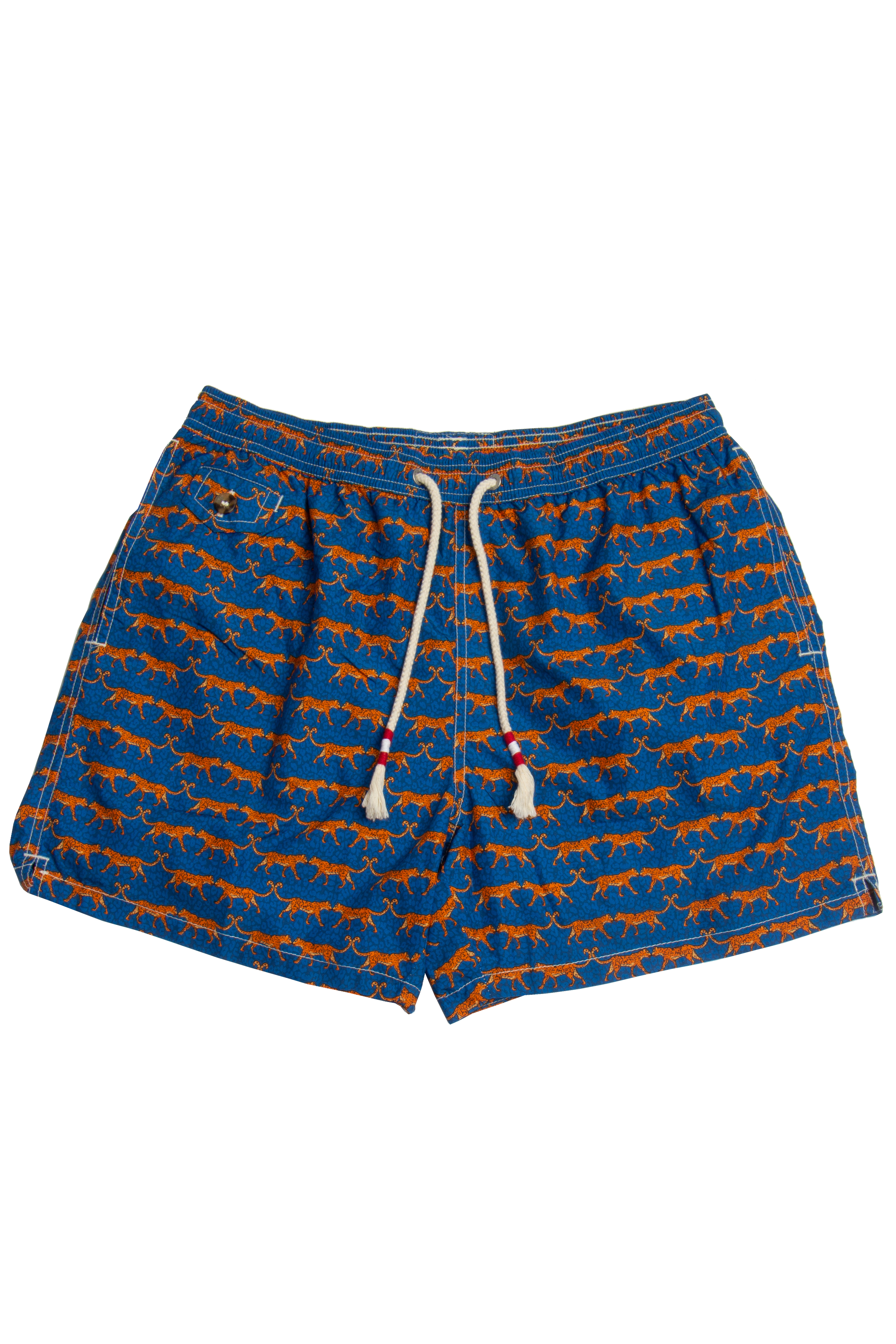 MC 2  SAINT BARTH Wild Cat Print Swim Shorts 