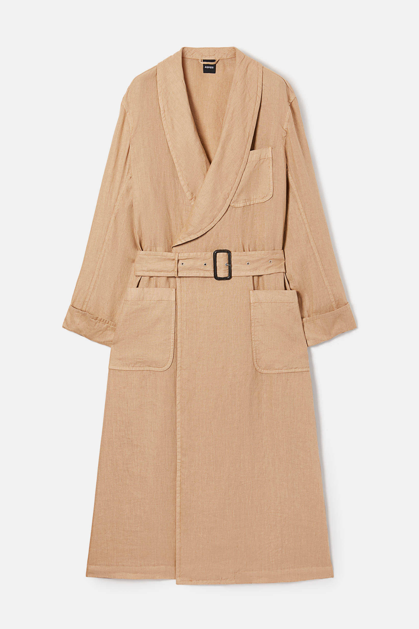 ASPESI Linen Wrap-Around Summer Coat 