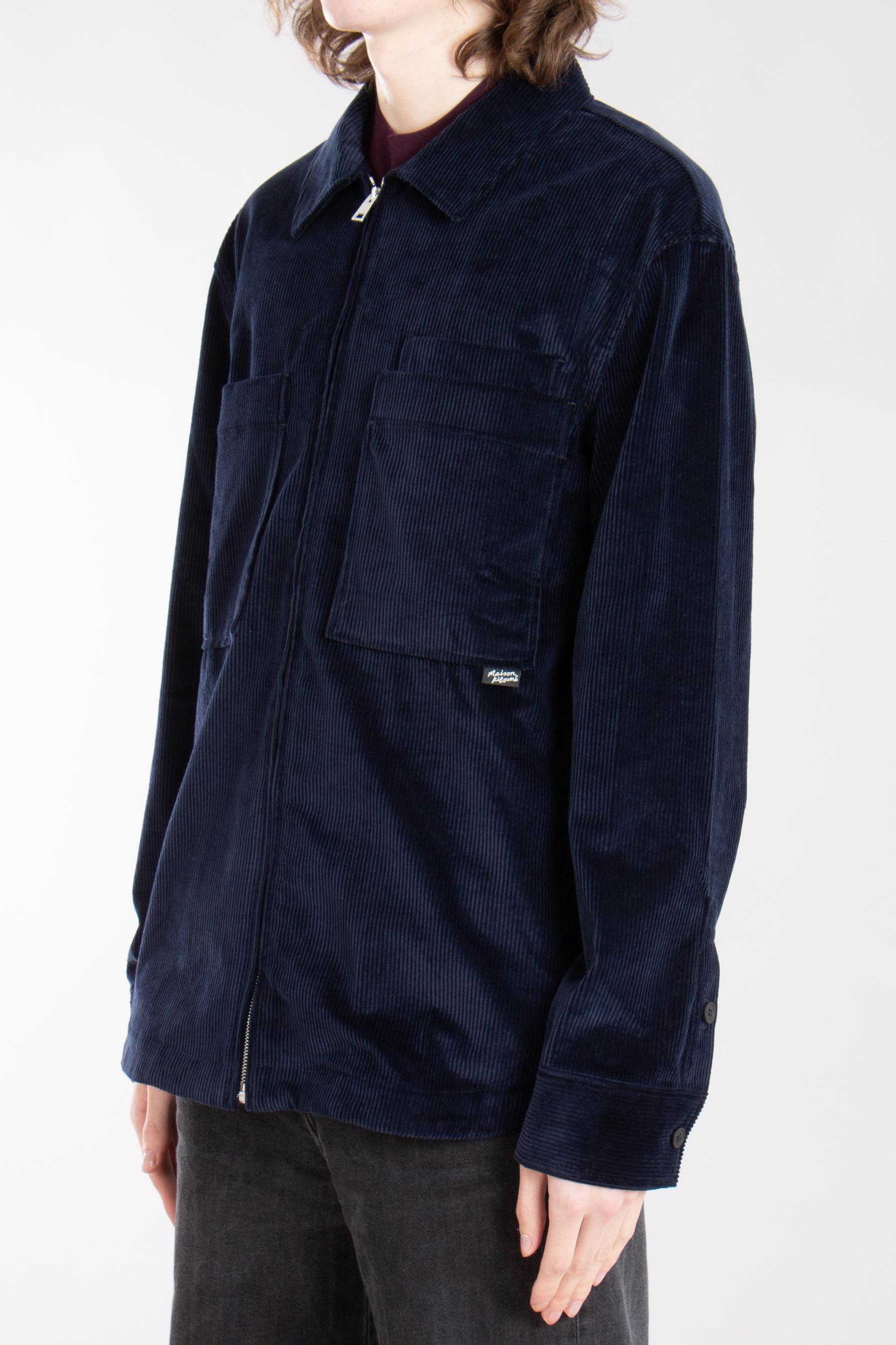 MAISON KITSUNÉ Relaxed Cotton Corduroy Zipped Overshirt