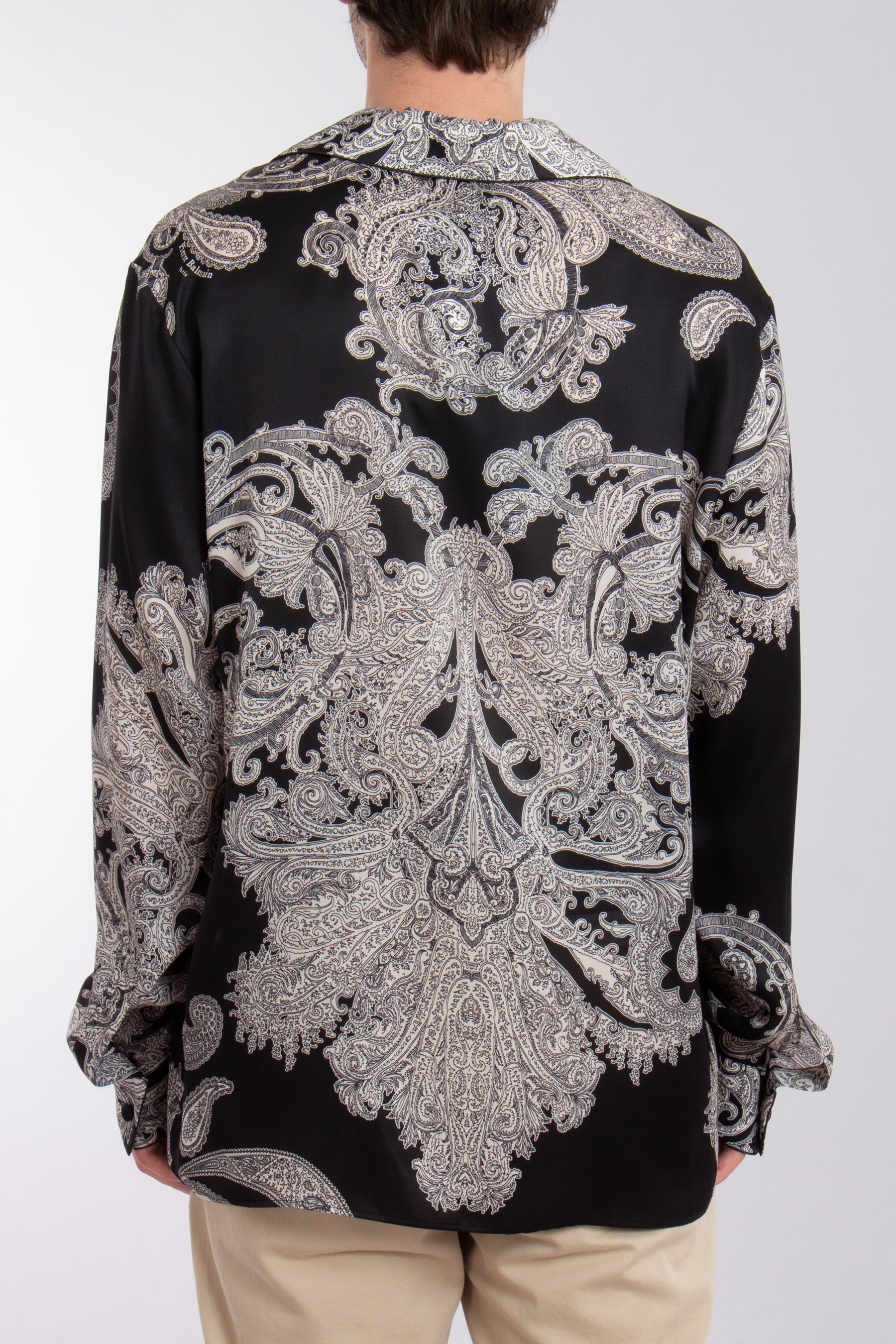 BALMAIN Printed Silk Shirt